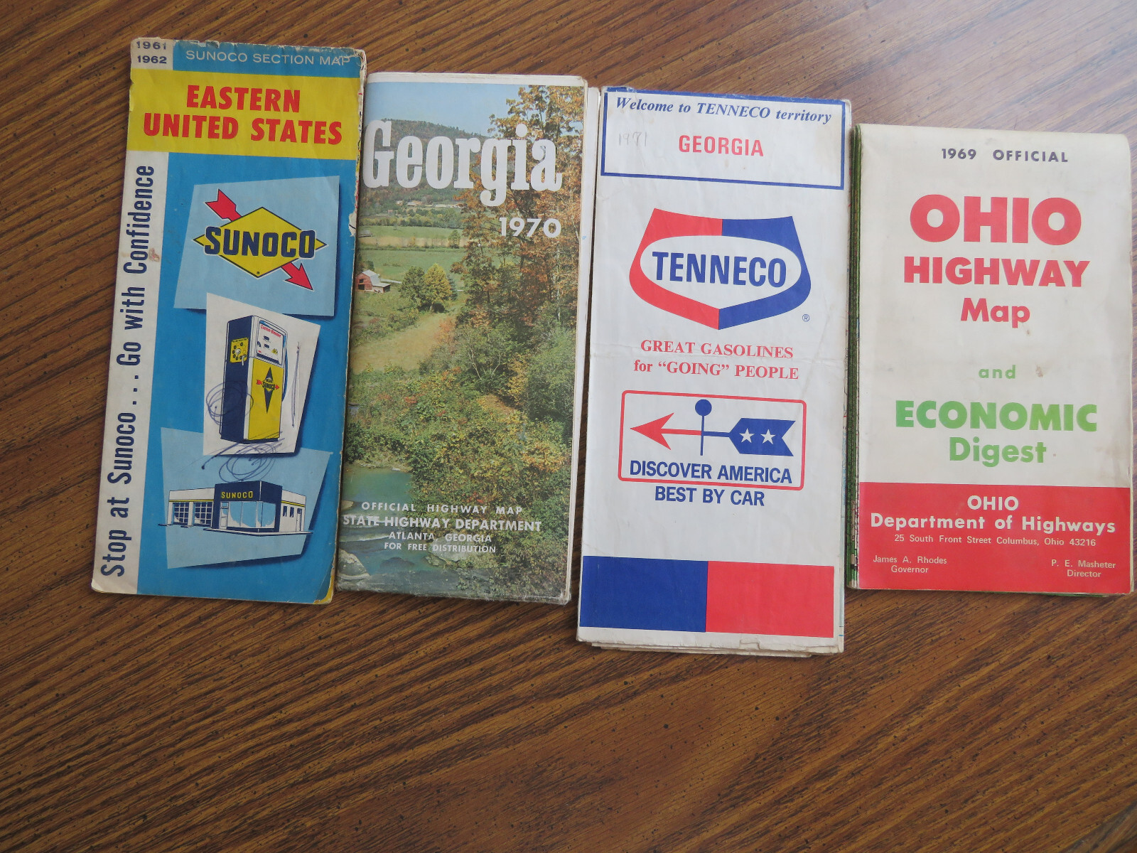 Four Older Maps: 1962 1969 1970 1971