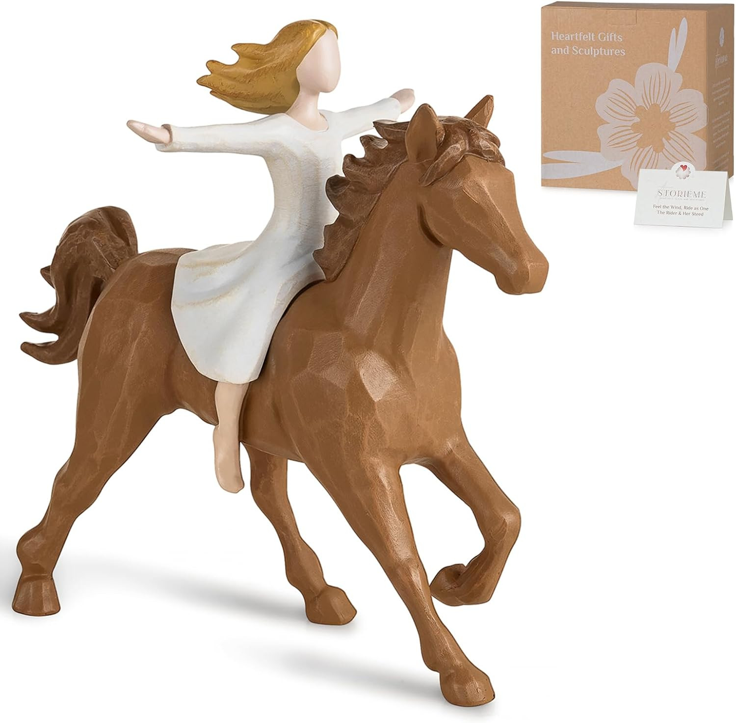 Storieme Horse Gifts for Women Girls: Cool Horse Figurines Statue Decorations