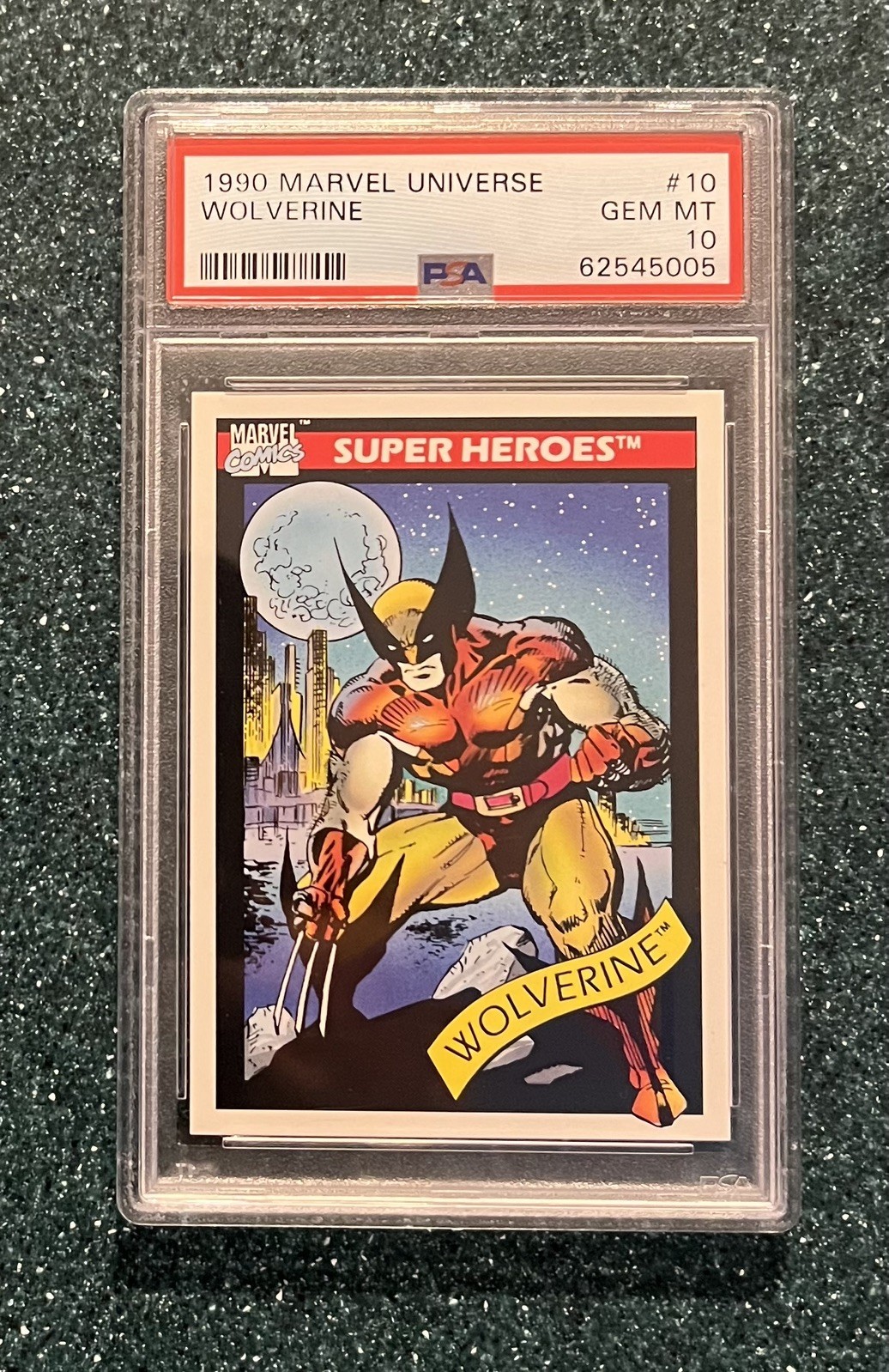 1990 MARVEL UNIVERSE #10 WOLVERINE PSA 10