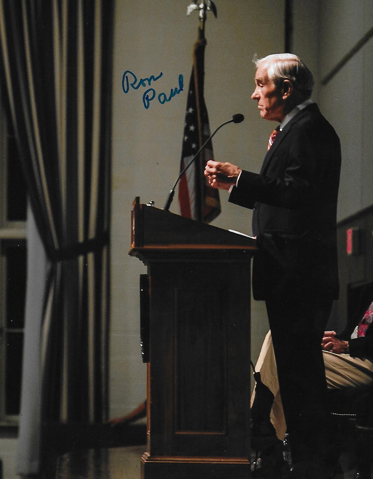 Ron Paul signed 8x10 photo 2012 Republican Candidate PROOF RARE COA LOOK