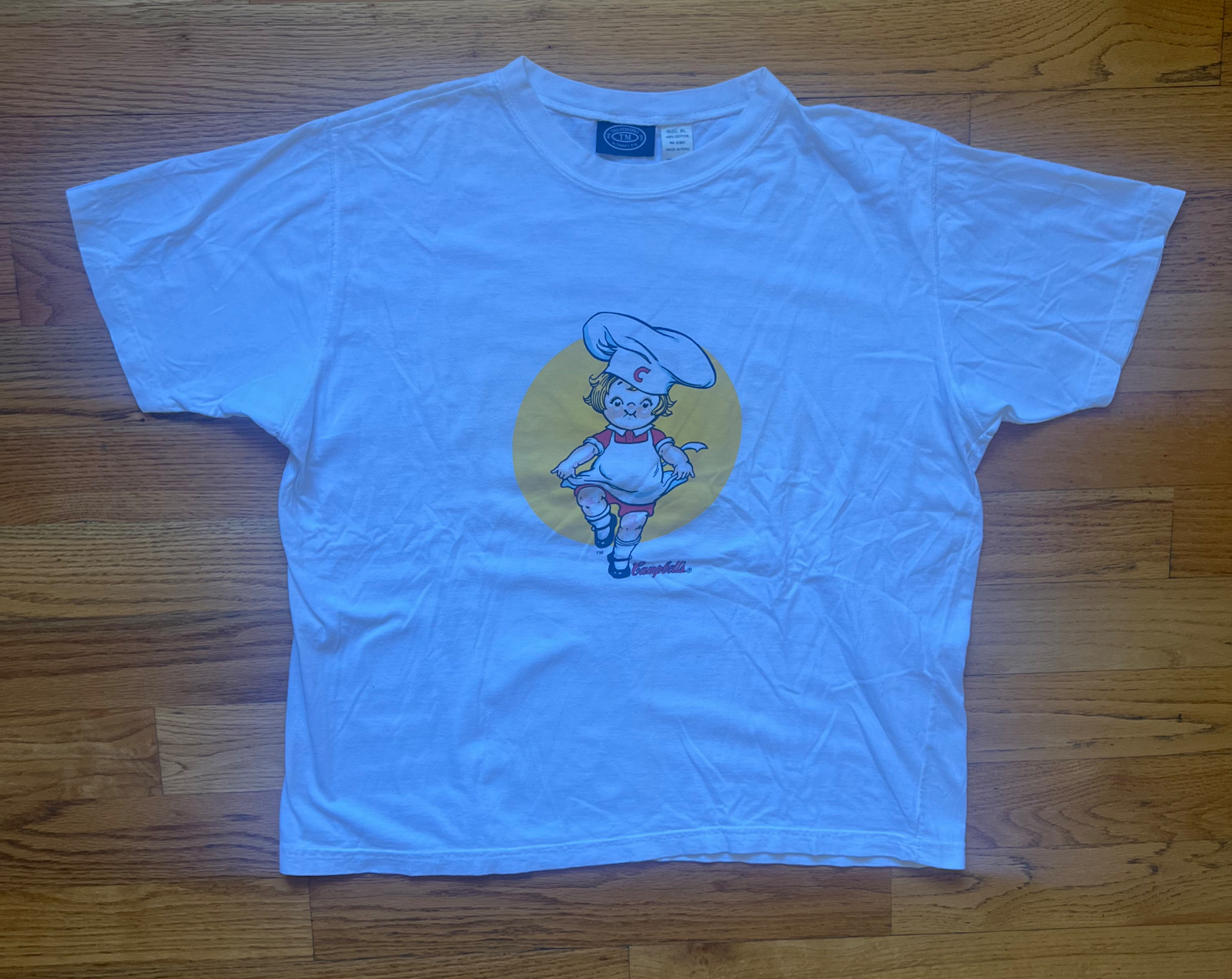 Vintage Campbell's Soup T-shirt XL Tomato Can Brand Character