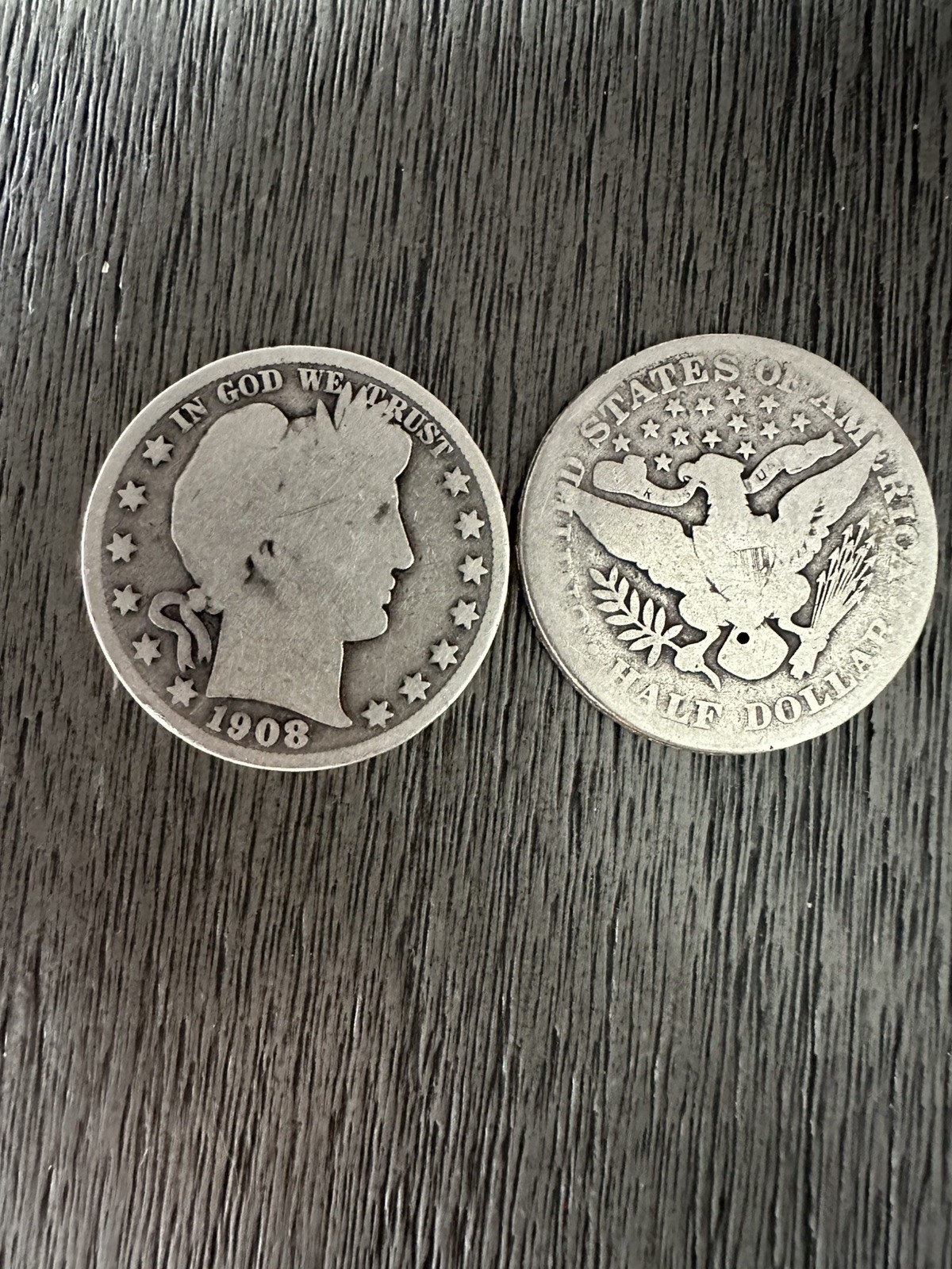 Split Coin Magic . Real Silver Barber Split Coin Trick , Teflon to slide nicely.