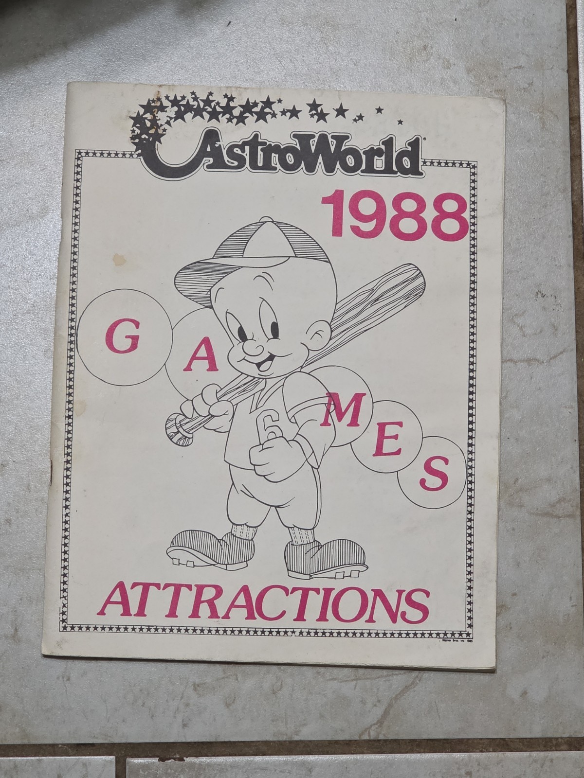 Rare 1988 Astroworld  Employee Handbook