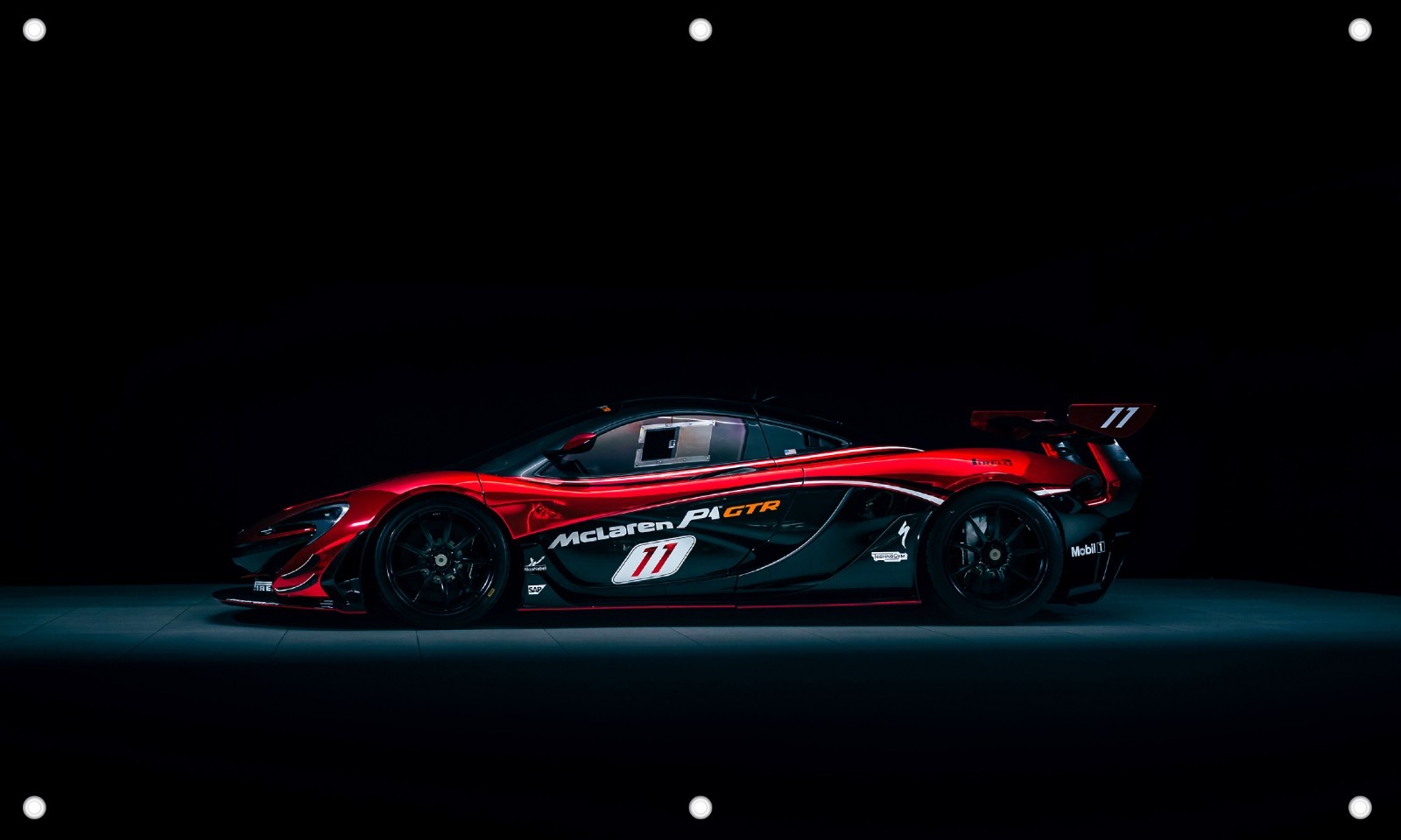 Mclaren P1 GTR 3\'X5\' VINYL BANNER MAN CAVE HYPERCAR GARAGE SIGN MECHANICS SHOP