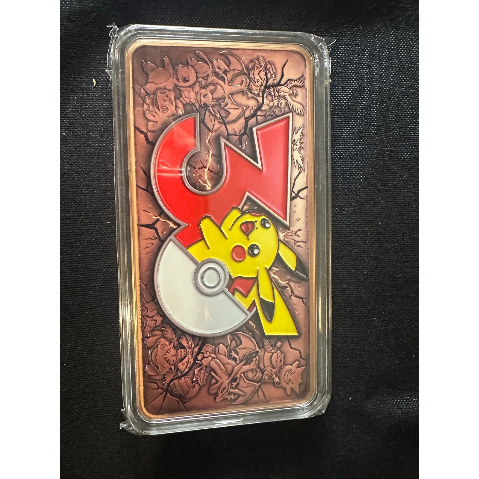 Pokémon 30th Anniversary Pikachu 10 Troy Oz .999 Fine Copper Collectible Bar
