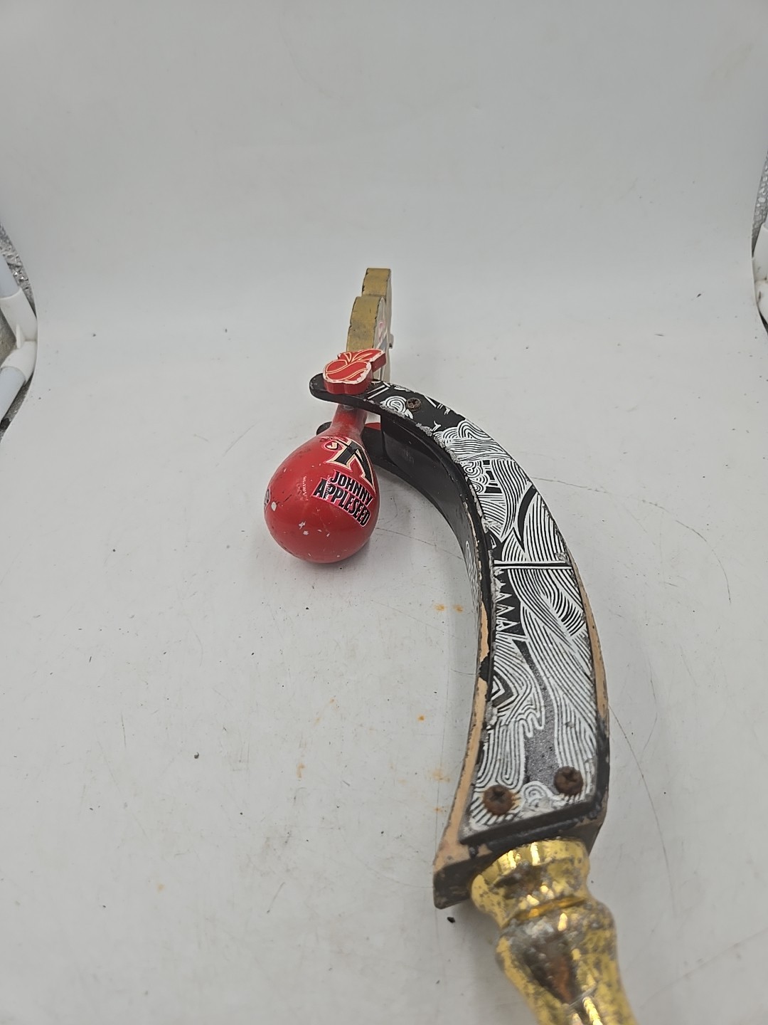 Johnny Appleseed Hard Apple Cider Beer Tap Handle Rat Rod Hot Rod Shifter knob