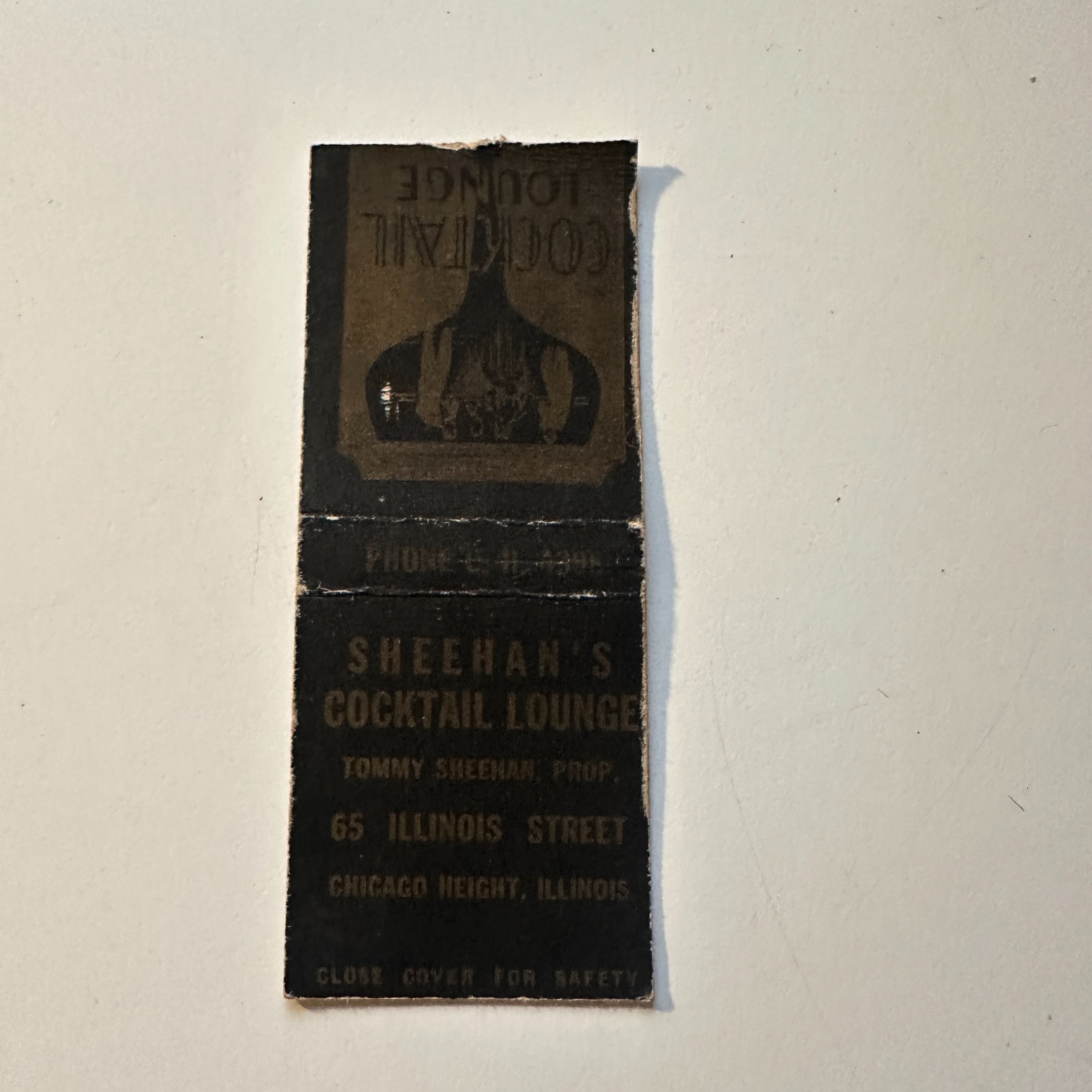 Sheehan\'s Cocktail Lounge Chicago IL Vintage Matchbook Cover 4MB121-4