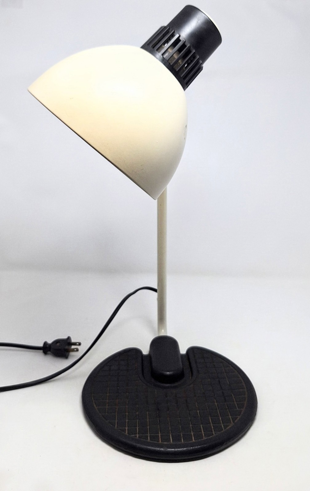 Vintage Mid Century Belux 2-0084 Multi Axis Task Lamp Space Age Industrial White