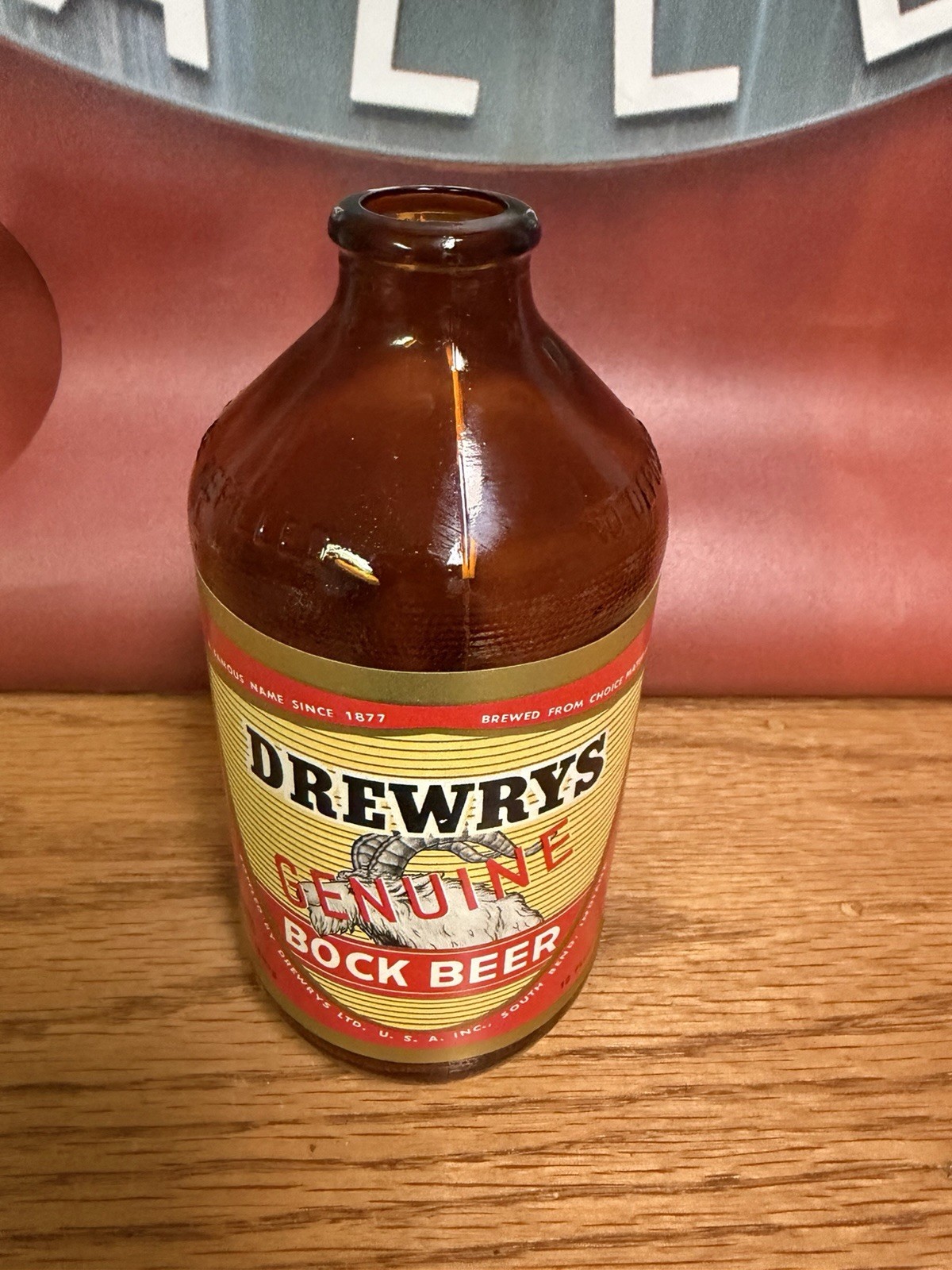 Drewrys Bock Stubby Beer Bottle Drewrys Brewing Co South Bend In