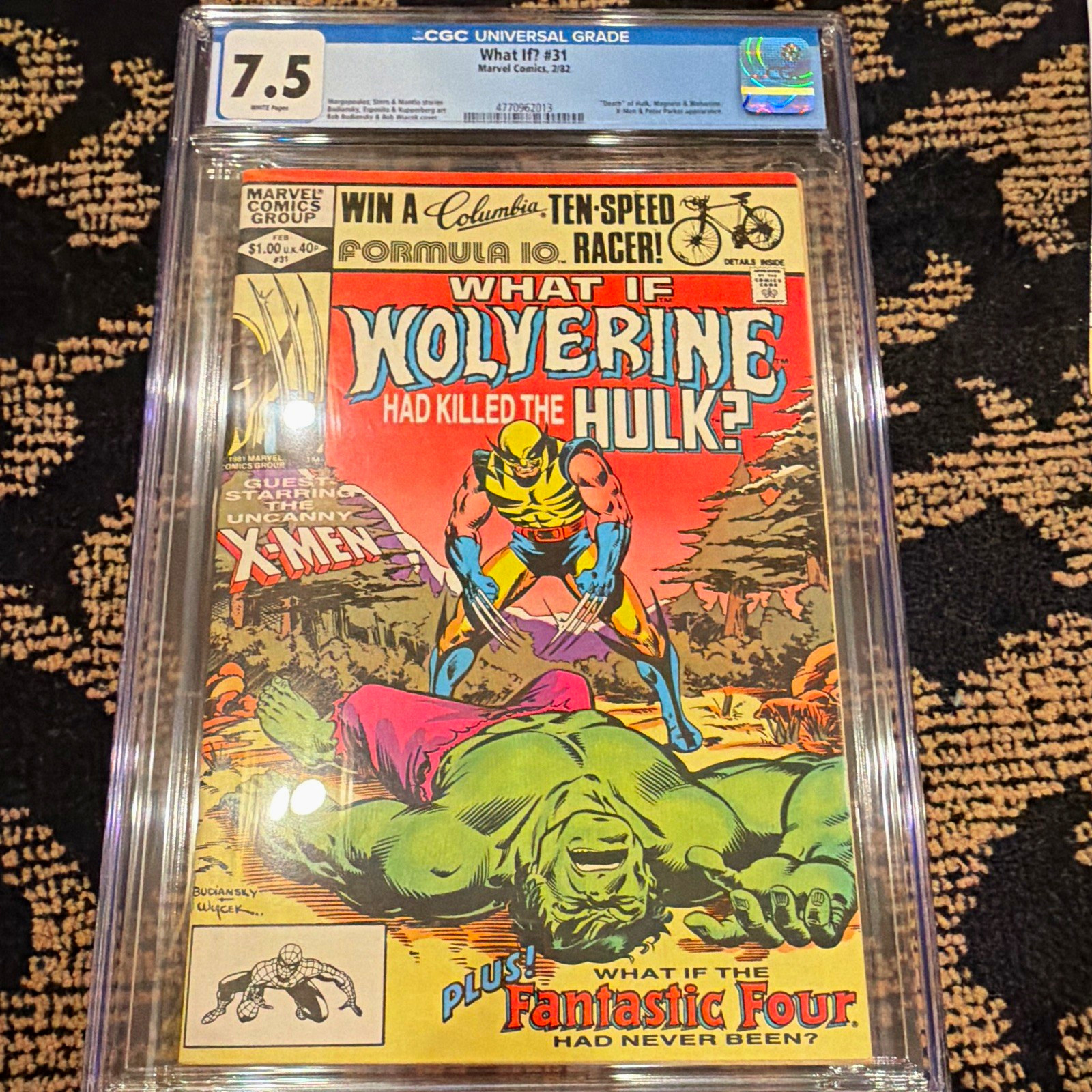Marvel What If? #31 CGC 7.5 (1982) Wolverine vs Hulk What If Killed Hulk