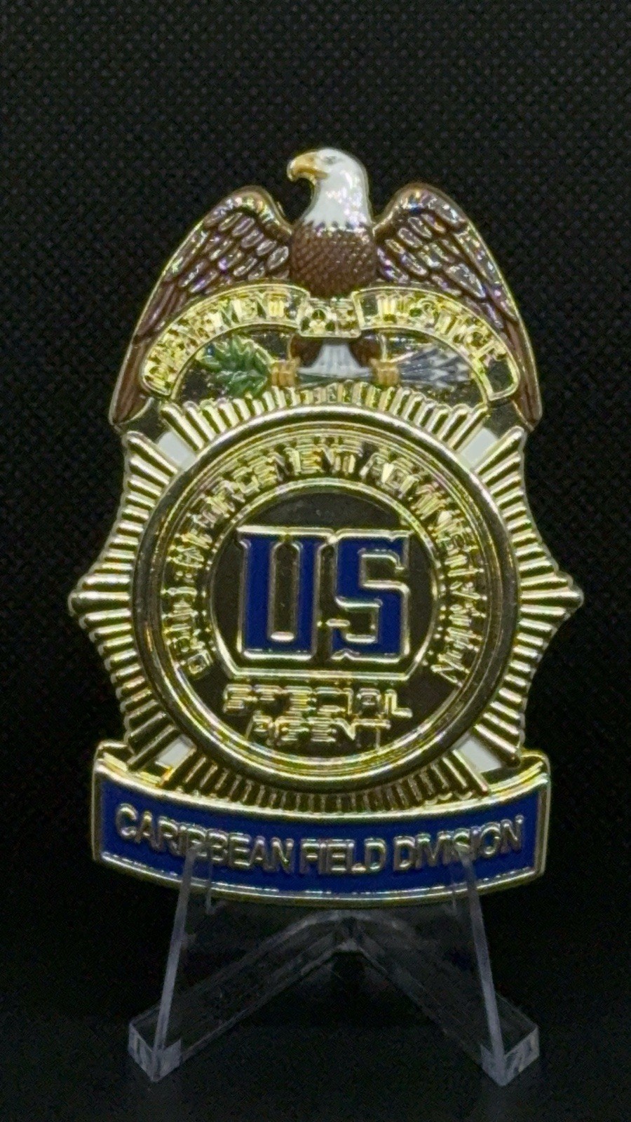 DEA CARIBBEAN FIELD DIVISION HSTF Challenge Coin