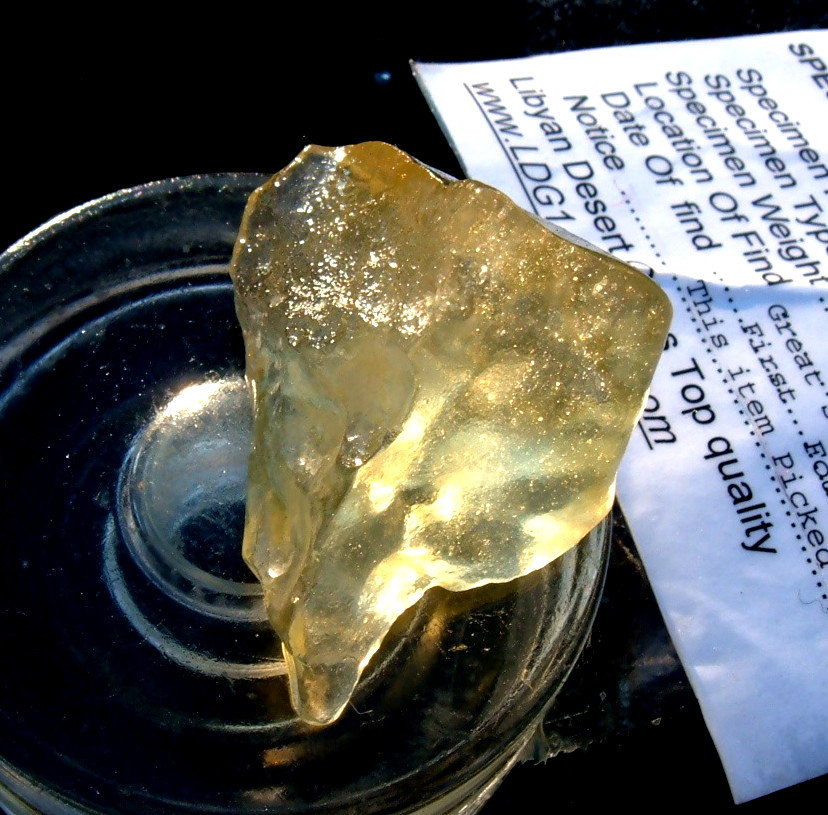 Libyan Desert Glass Meteorite Tektite impact specimen( 144 crt) Super Gem AAAA+