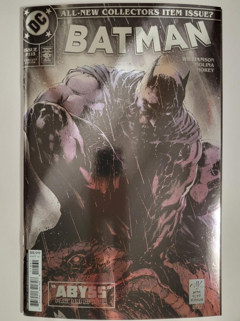 Batman #118 DC 2020 NM 9.4 1:100 Foil Homage Bogdanovic Variant Cover 1st Abyss
