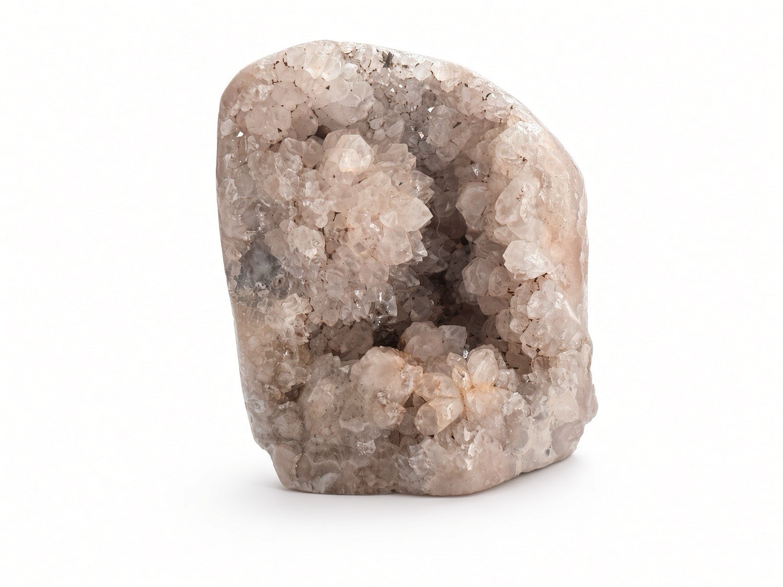 Pink Amethyst Geode | Natural Crystal Cluster | Sparkling Cavity | 9x8cm | 212g