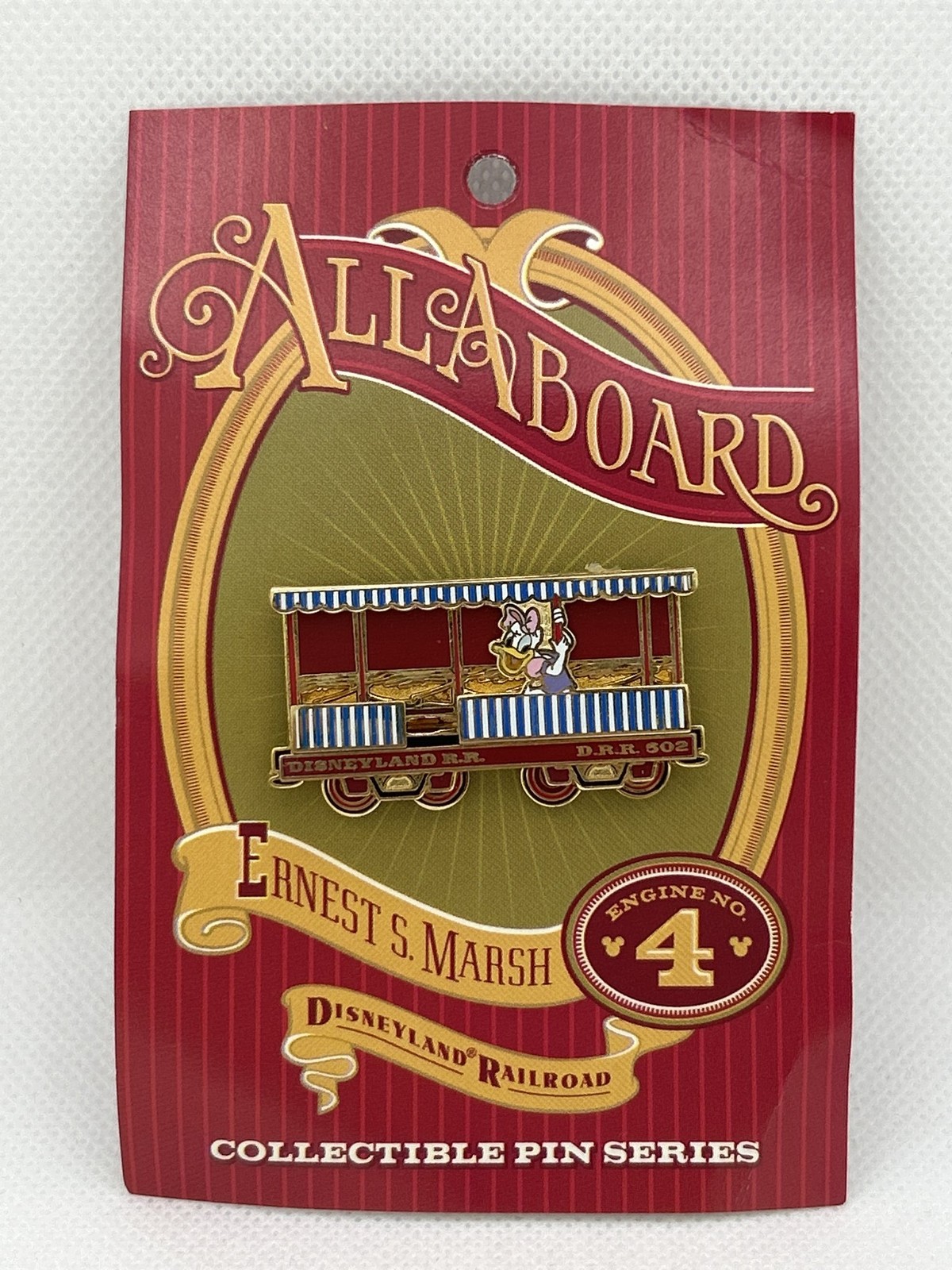 Disneyland Railroad All Aboard Daisy Pin Limited Edition 1959 NOC