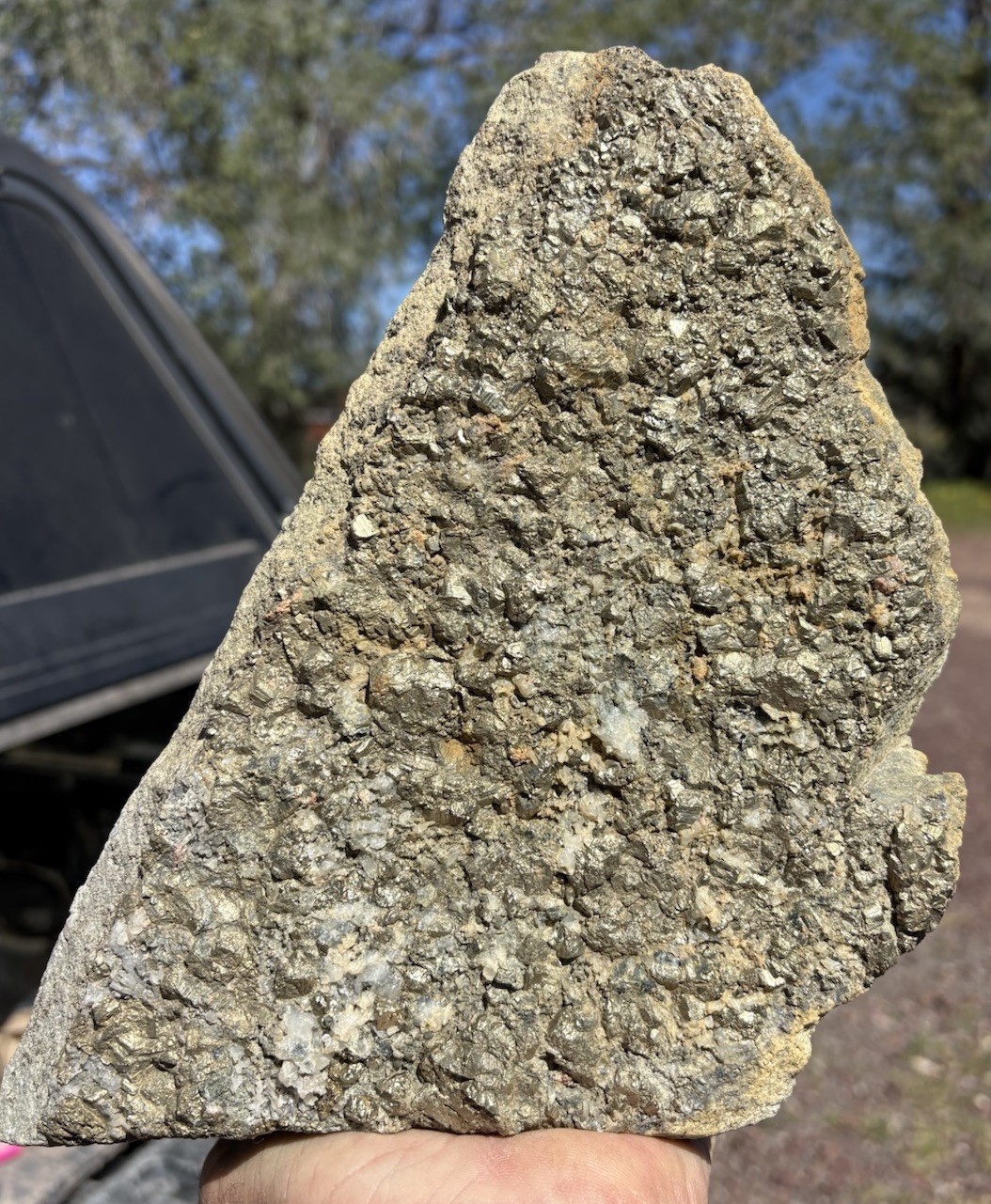 ☘️RR⛏️: Pyrite W/Calcite On Matrix Old Magma Mine, Superior Az. 10 Lb 🌵
