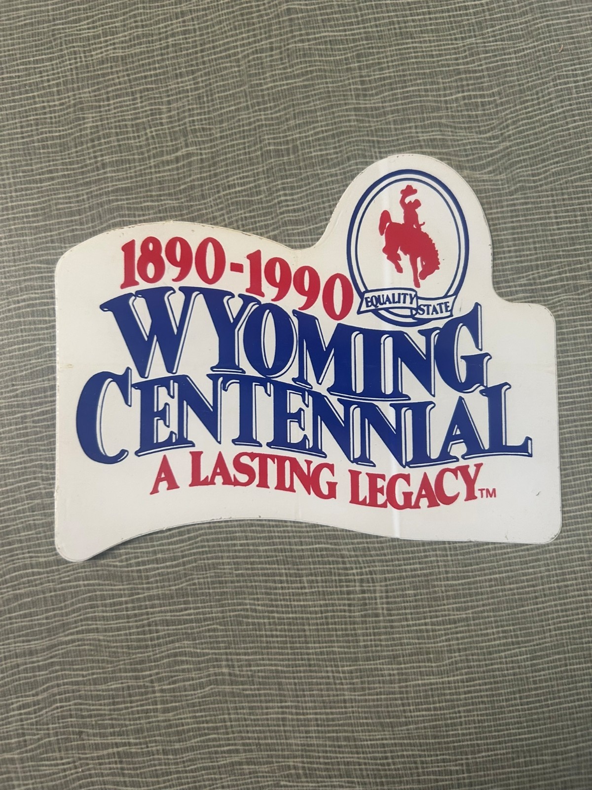 1890-1990 Wyoming Centennial Sticker \