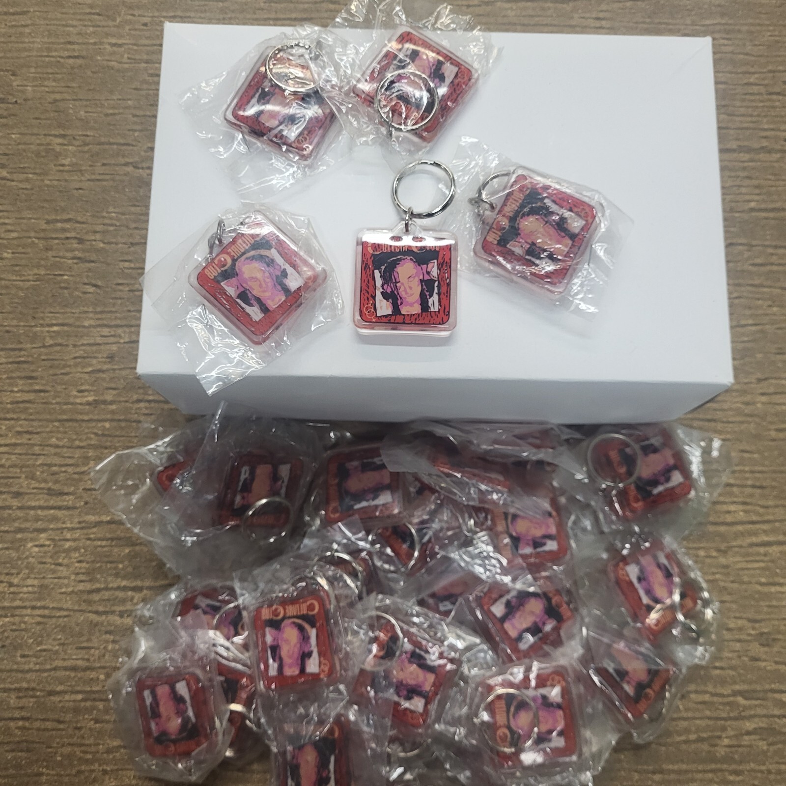 Boy George Culture Club Key Chains Lot Of 36pcs VTG 80'S Double Sided Original