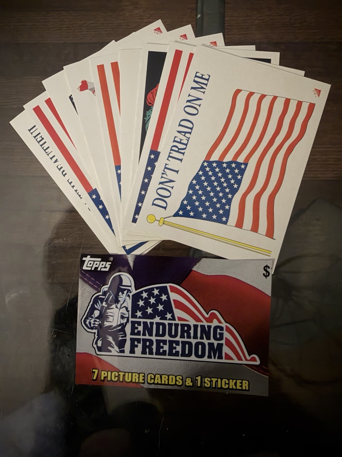 2001 topps enduring freedom Complete Set Including Bin Laden And Inserts