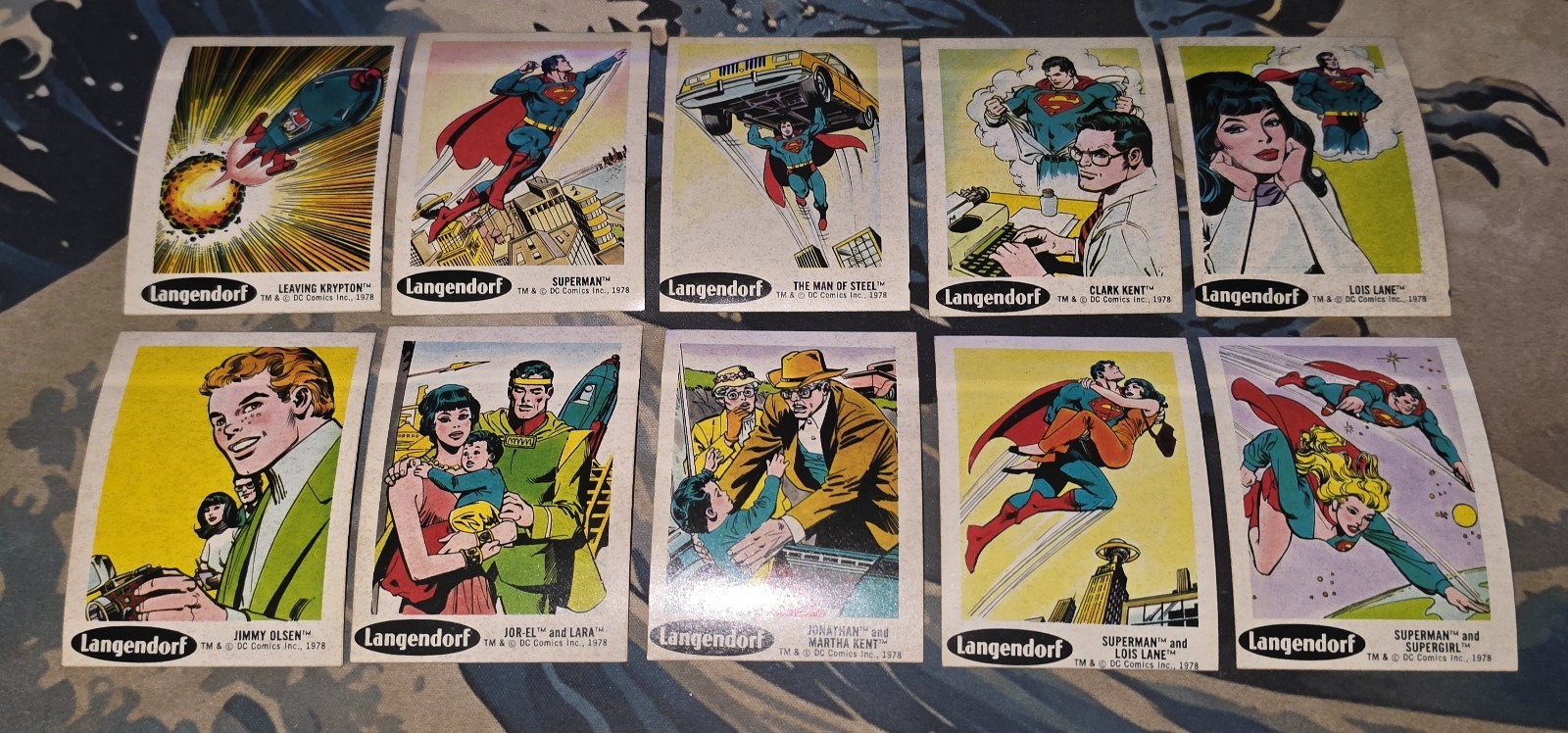 1978  DC Super Heroes Villains Sticker FULL SET 1-30 