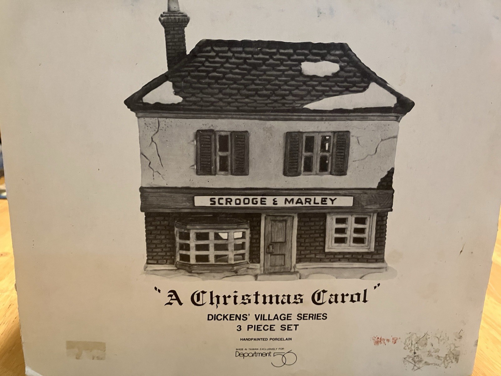 Dept 56 Dickens Village Scrooge & Marley Counting House 6500‑5 1985 w Box