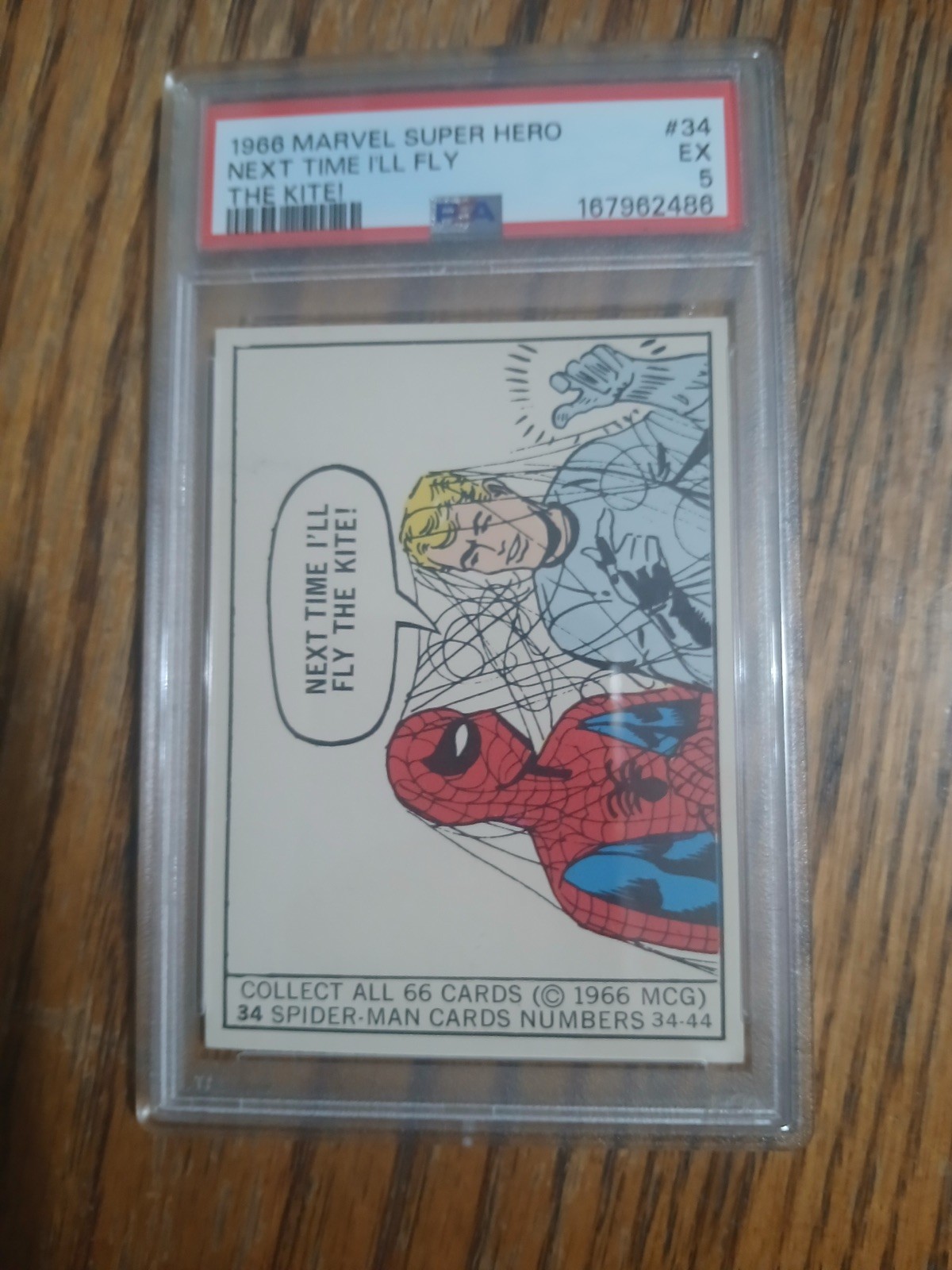 1966 Marvel Super Heroes #34 Spider-Man PSA 5 First Appearance / Rookie Card