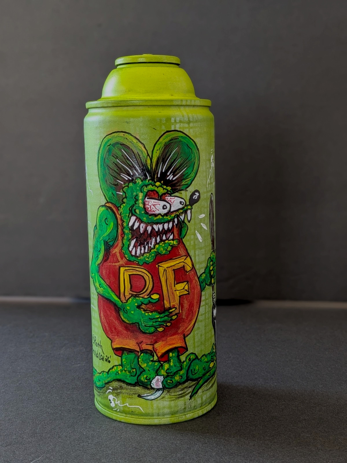 Rat Fink repurpose spray can empty  Licensed by Roth Estate One of a Kind