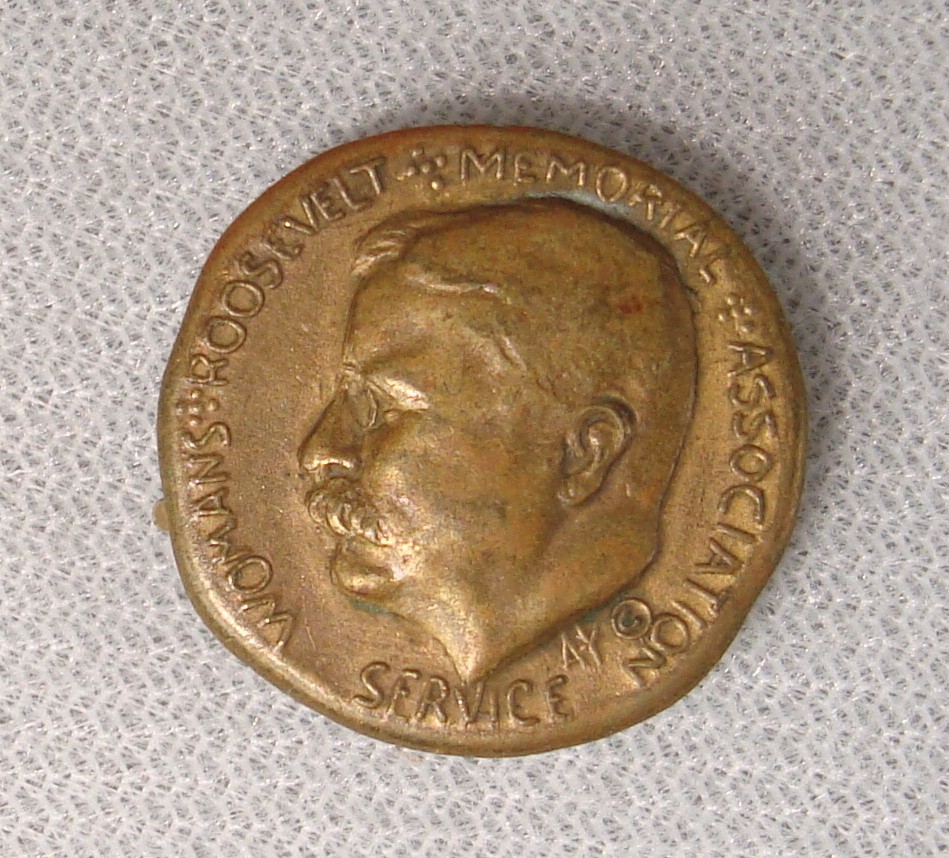 1919-1920 Woman's Roosevelt Memorial Association Service Lapel Pin AU