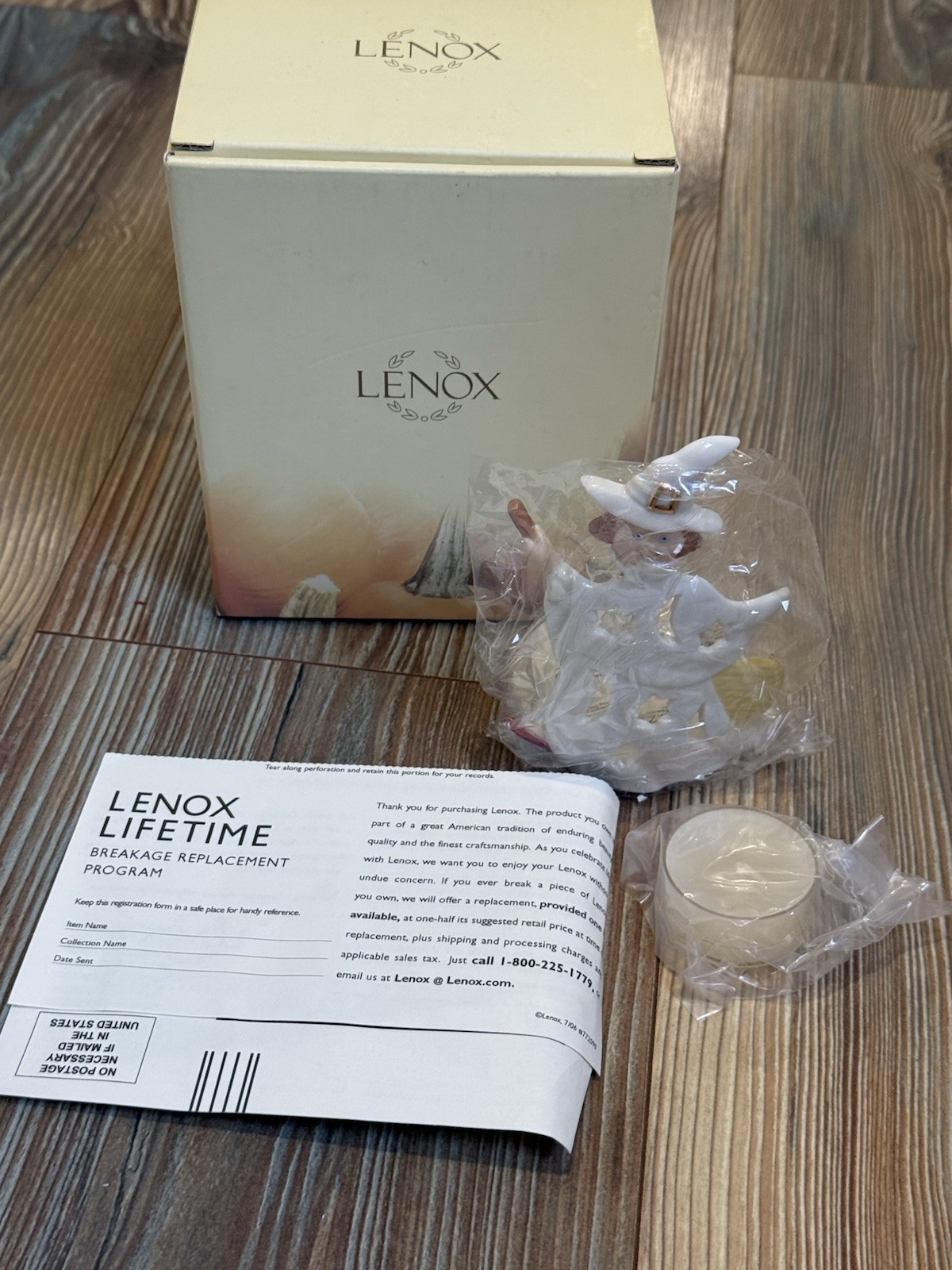 NEW Lenox Flying Witch Tealight 4.5\