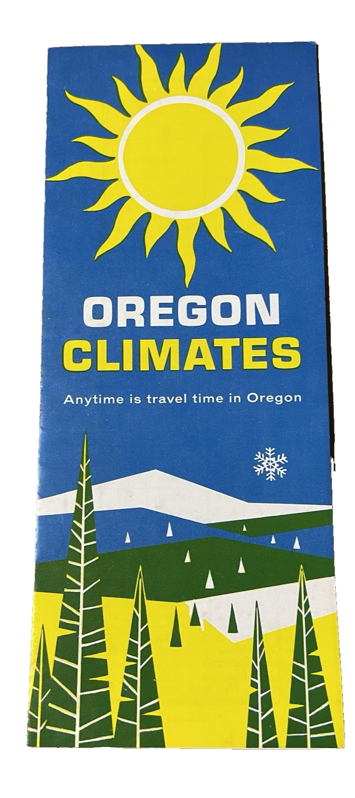 Vtg U.S. Weather Bureau Oregon Climates Any Time Is Travel Time Brochure