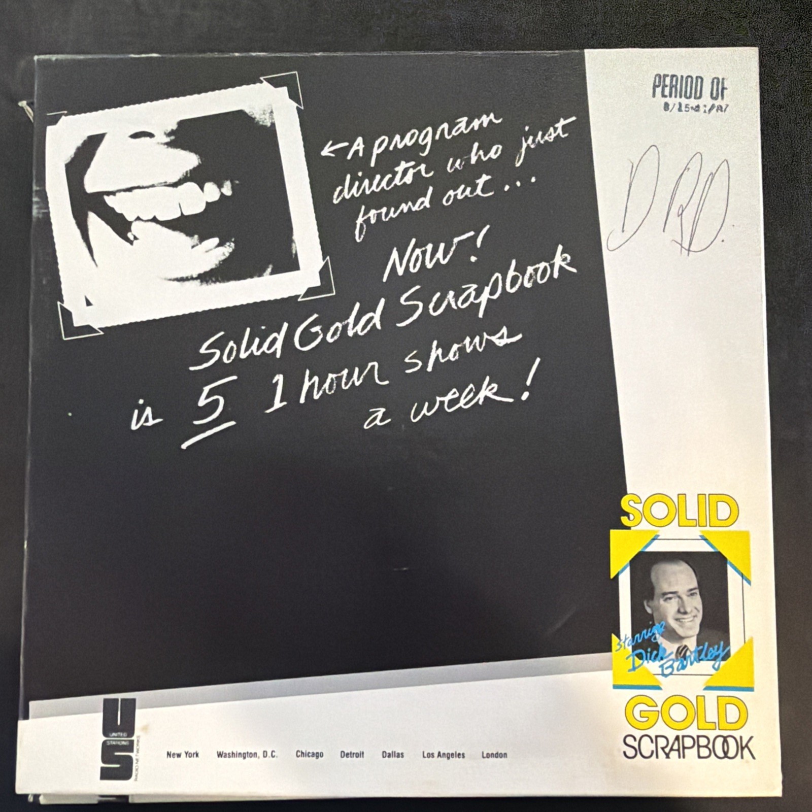 Lot/5 UNISTAR Solid Gold Scrapbook Radio Program Collectible August 15-21 1987