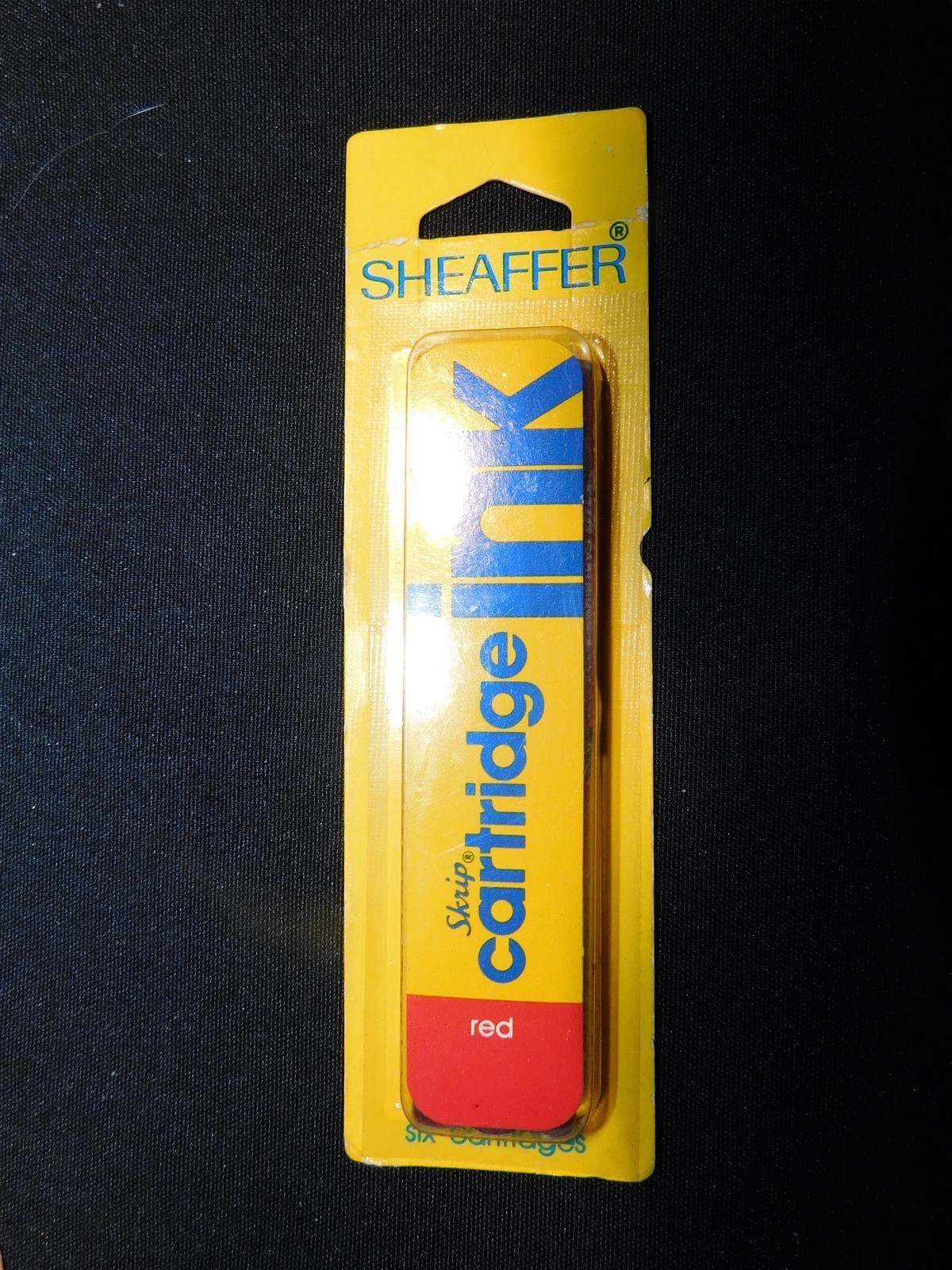 “Vintage 1970's/80s Sheaffer Skrip Red Ink Cartridges – New Old Stock” 