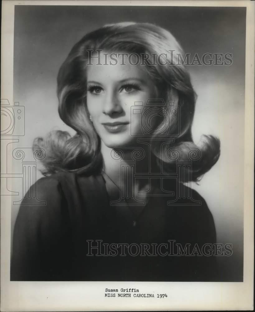 1974 Press Photo Susan Griffin, Miss North Carolina - lrx70408