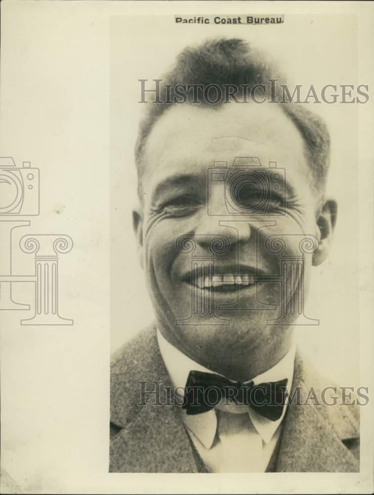 1929 Press Photo Gen. D.E. Swinehart, aide of Chang Tso Lin, Manchurian Warlord