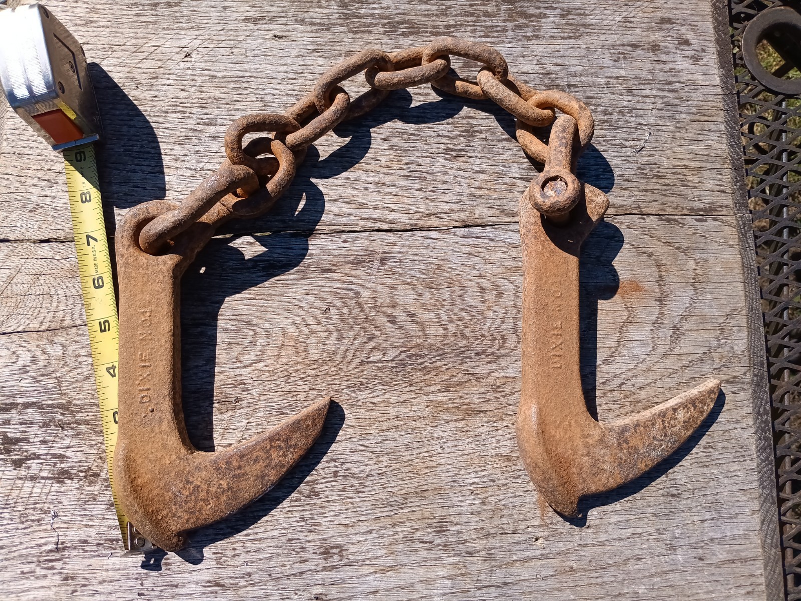 Vintage Dixie No. 1 Log Dogs on Chain