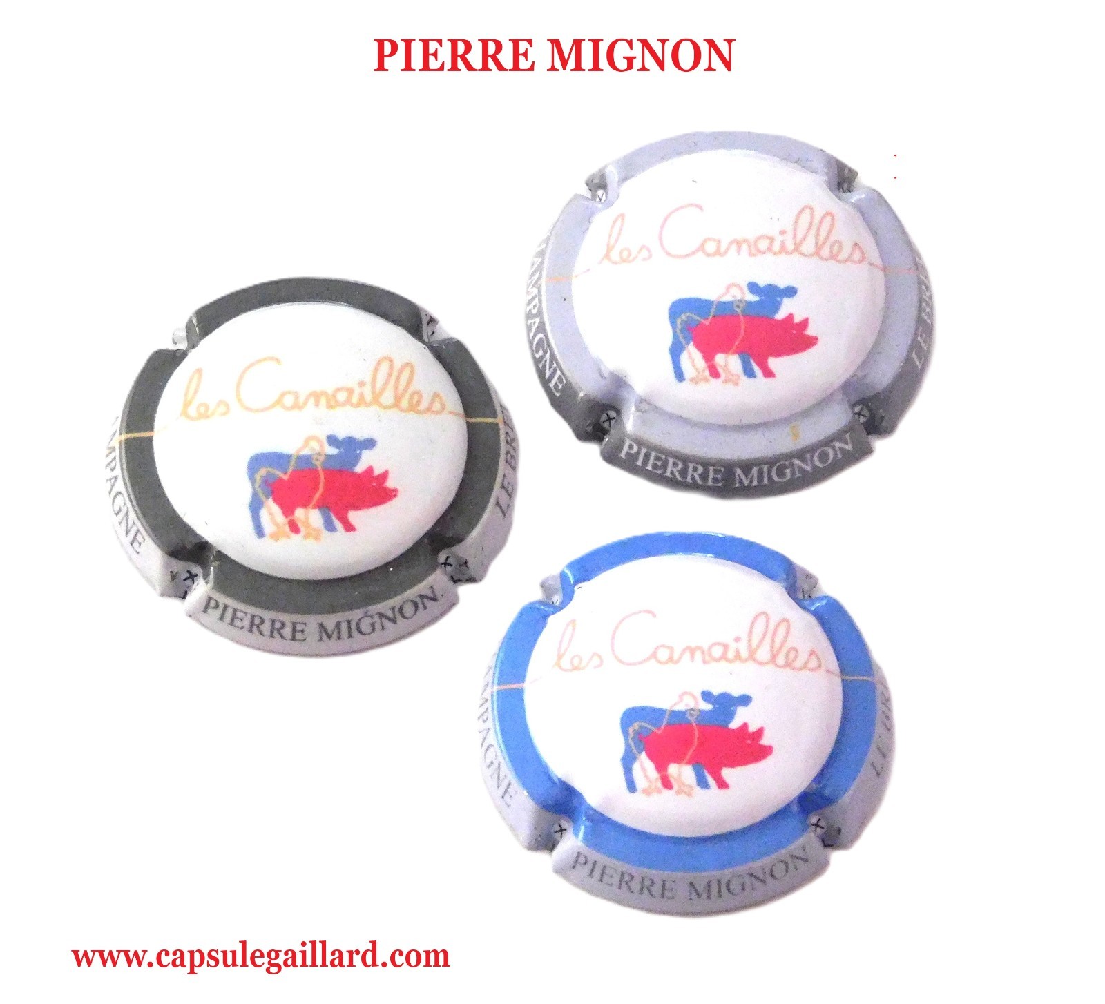 3 PHILIPPE MIGNON Champagne Capsules