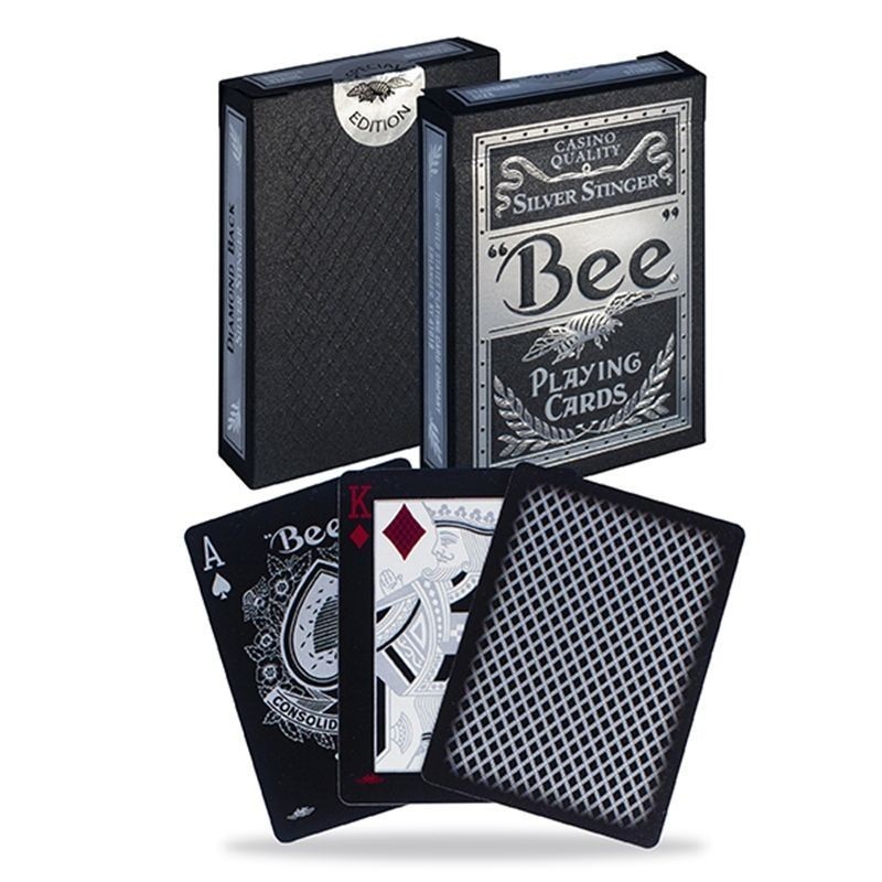 BEE SILVER STINGER Playing Cards - Casino Quality