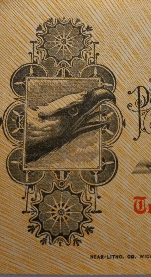 RARE Vintage 1915 BANK of BATES CITY Missouri MO Canceled CHECK Eagle 🎨 Art