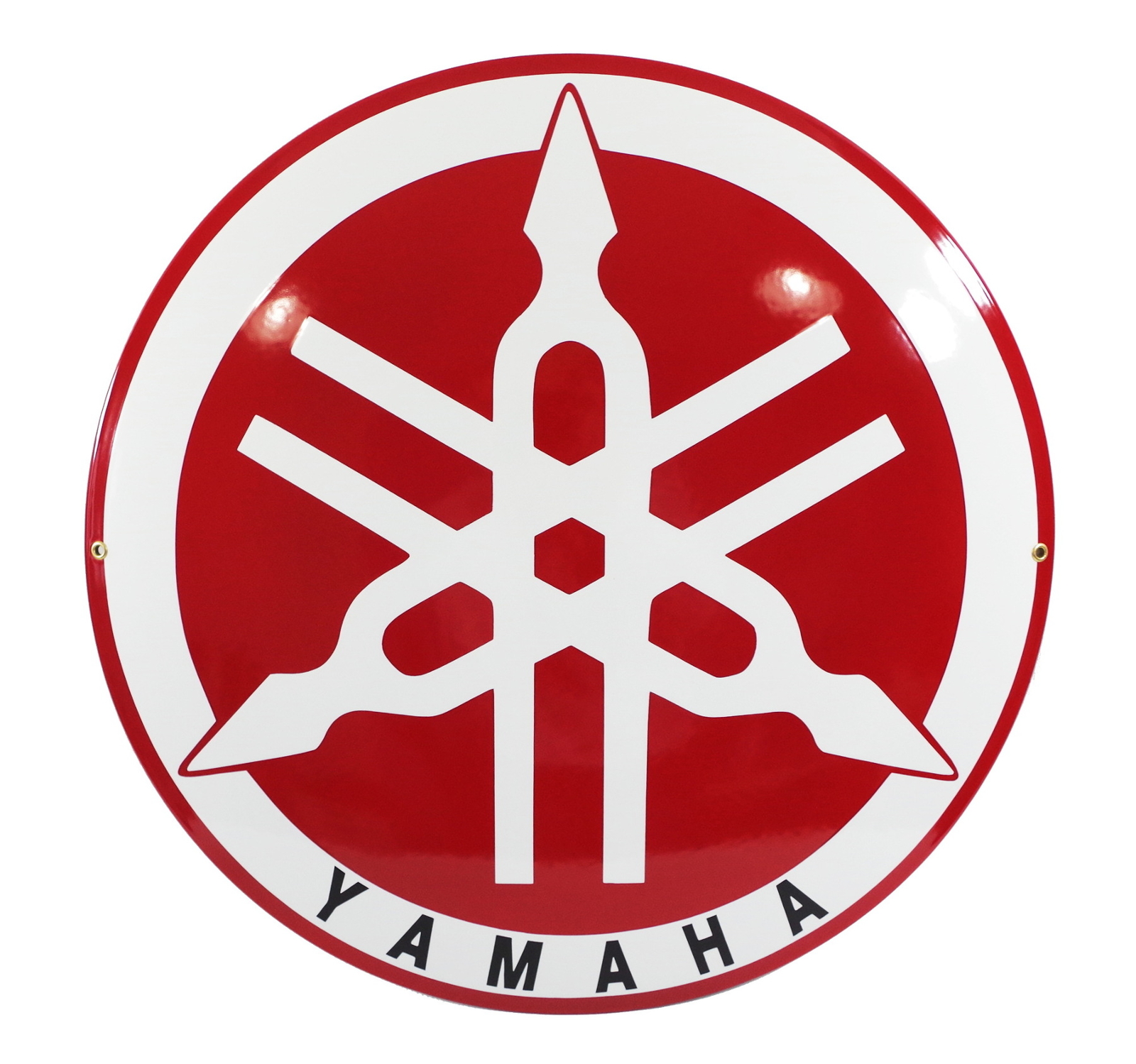 Enamel plaque YAMAHA ⌀ 50 cm LOGO collectable sign motorcycle metal emblem