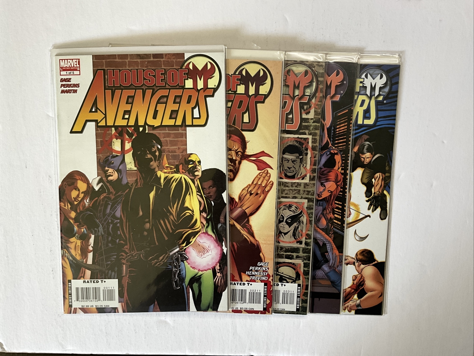 House Of M: Avengers #1-5 (2008) 9.4 NM Marvel Complete Set High Grade Comic