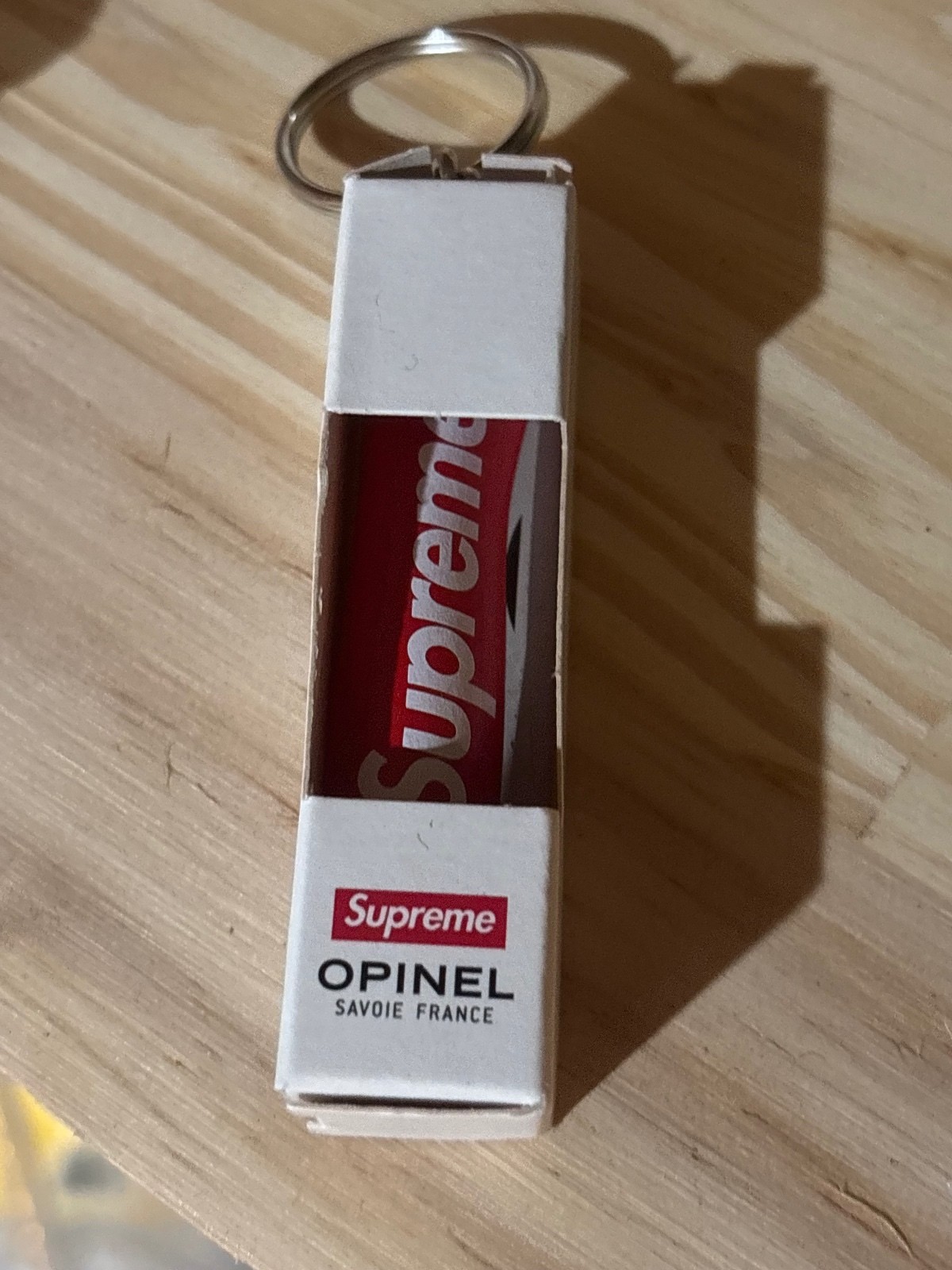 Supreme x Opinel Keychain Knife in Red