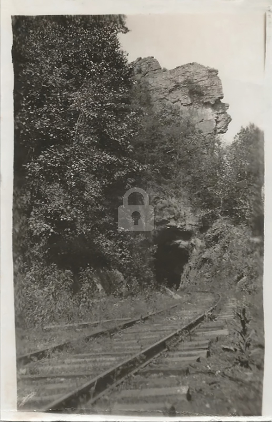Old Sw Virginia View Pennington Gap Tunnel Lee Co RPPC Photo Postcard COPY