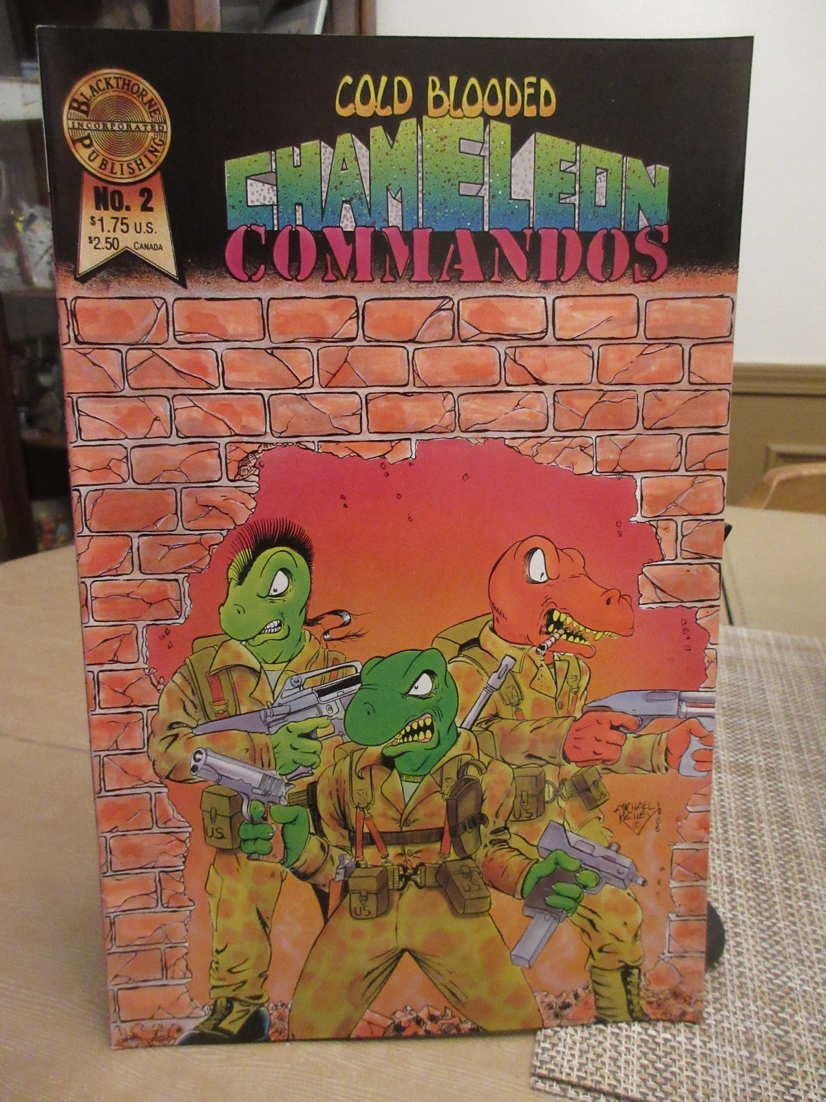 COLD-BLOODED CHAMELEON COMMANDOS No. 2 Comic Book---October 1986 (Blackthorne)