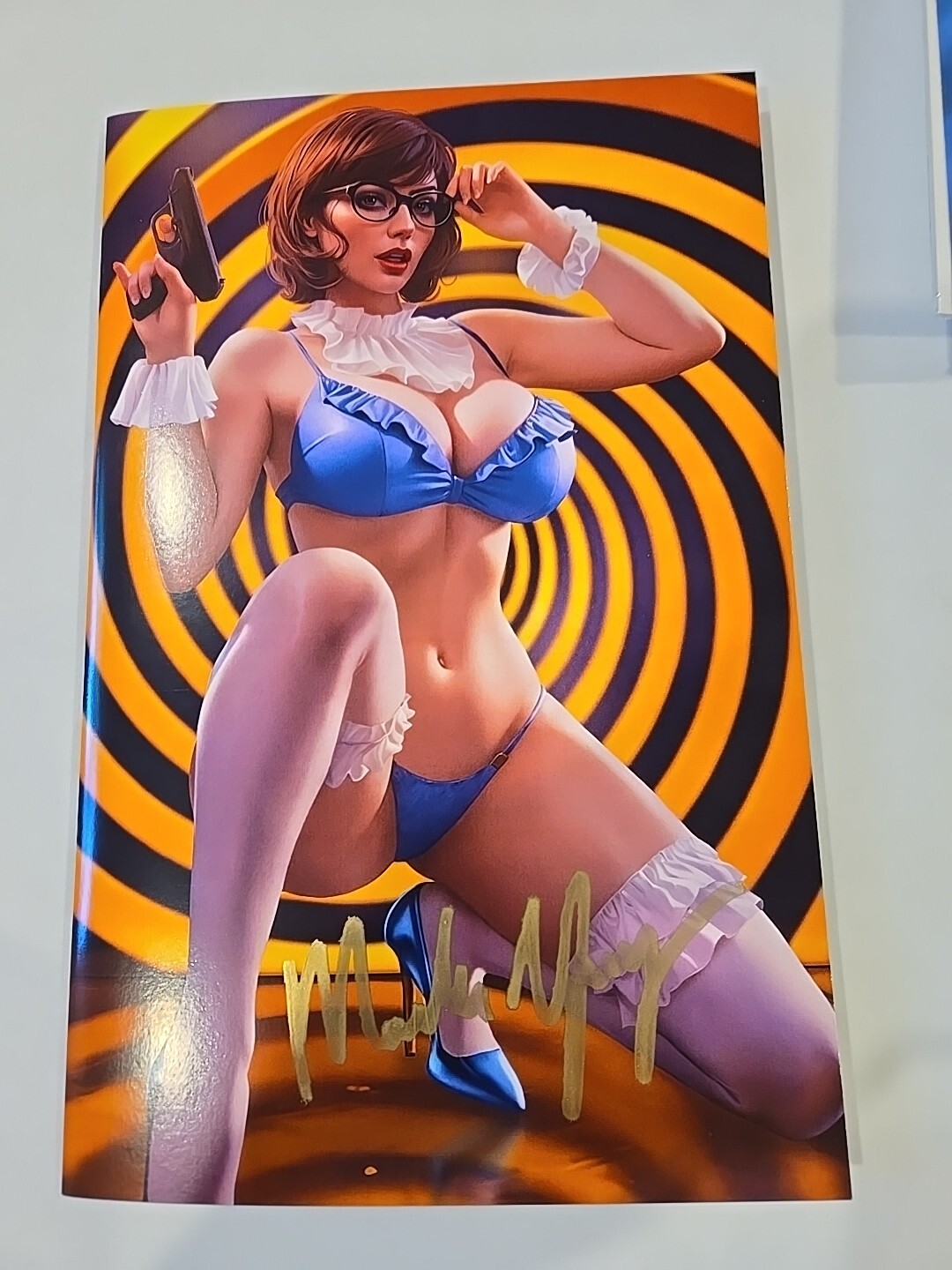 MHouse Peyton Blue Austin Powers Cosplay Danejo Signed Melinda Young W/COA Ltd20