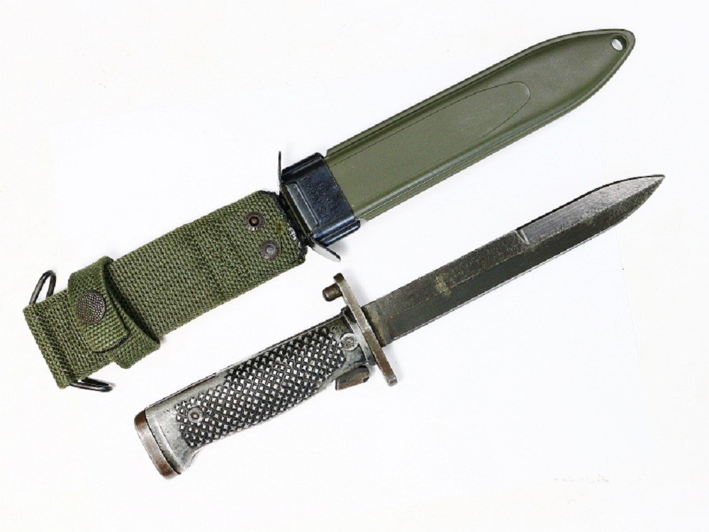 Turkish M1 Garand M5A1 Knife Bayonet w/ New Scabbard - Military Surplus