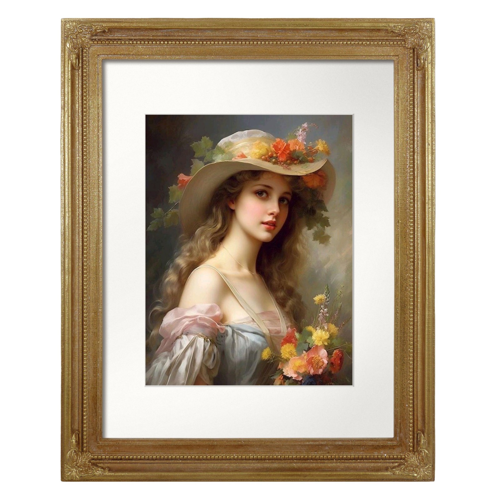 iAmoy Vintage Gold Picture Frame 11x14 Antique Style Photo Frame