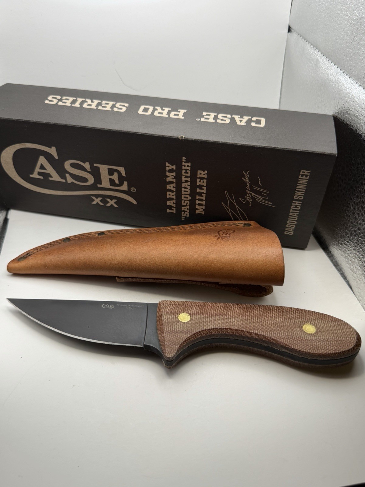 Case XX Cutlery Sasquatch Micarta Skinner Fixed Blade Knife New 35102