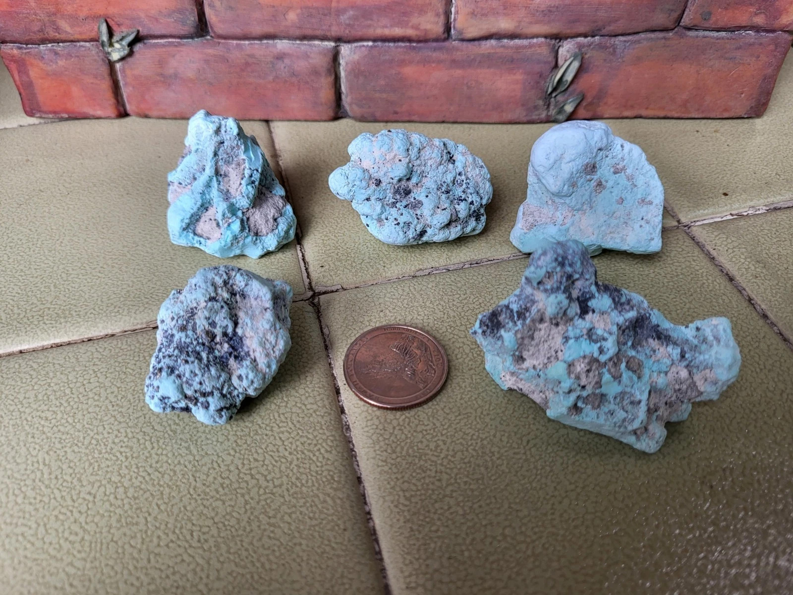 Turquoise 5 Chunks, 170 Gram, US, Vintage. Unknown Locale