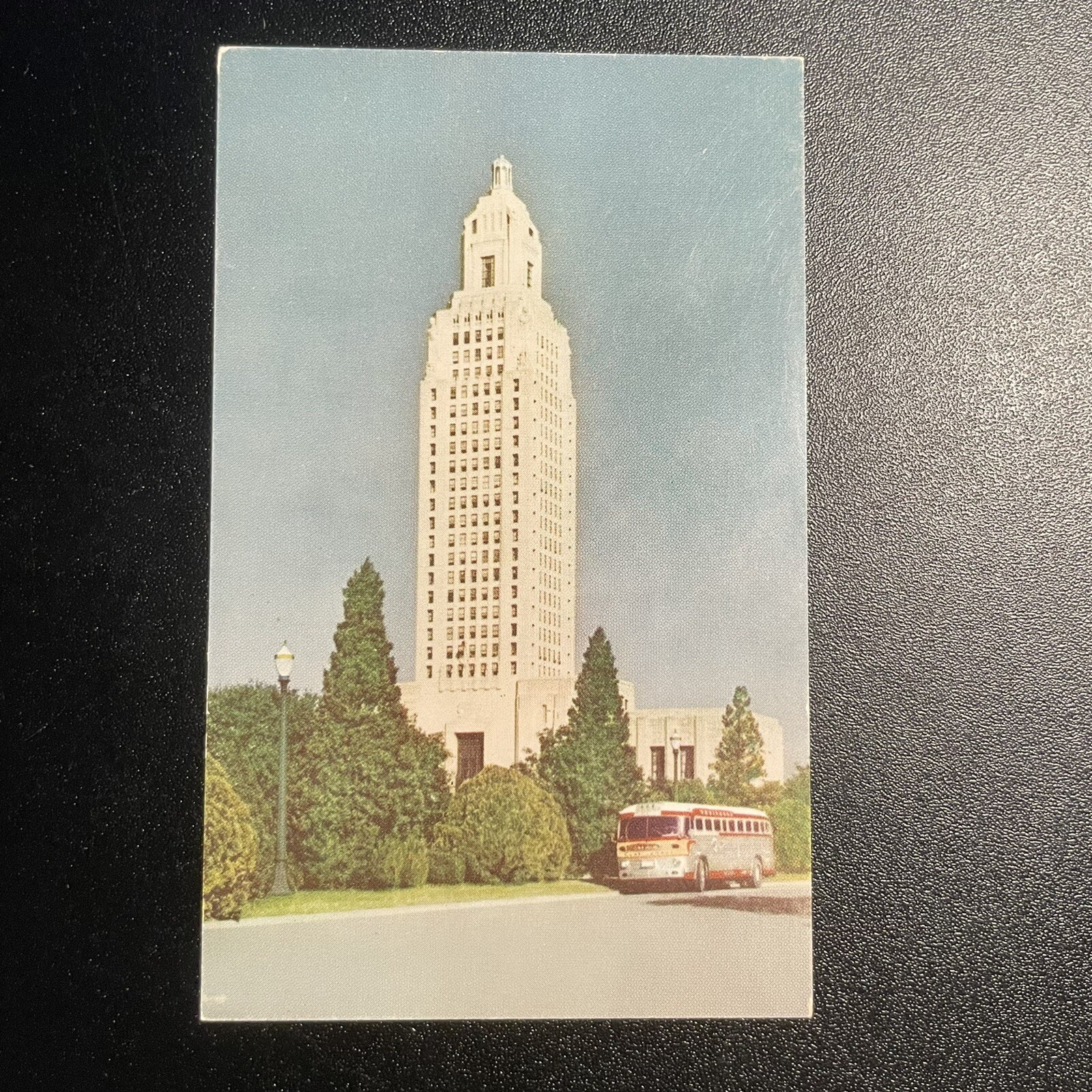 New State Capitol Building Louisiana LA Postcard Vintage Beautiful