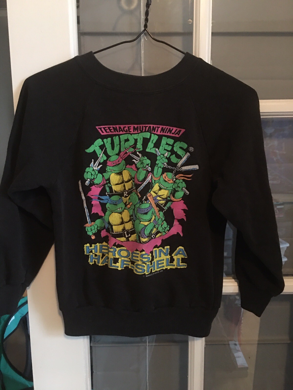 Vintage Snow Creek 1990 Teenage Mutant Ninja Turtles Kids Sweatshirt Size 10-12